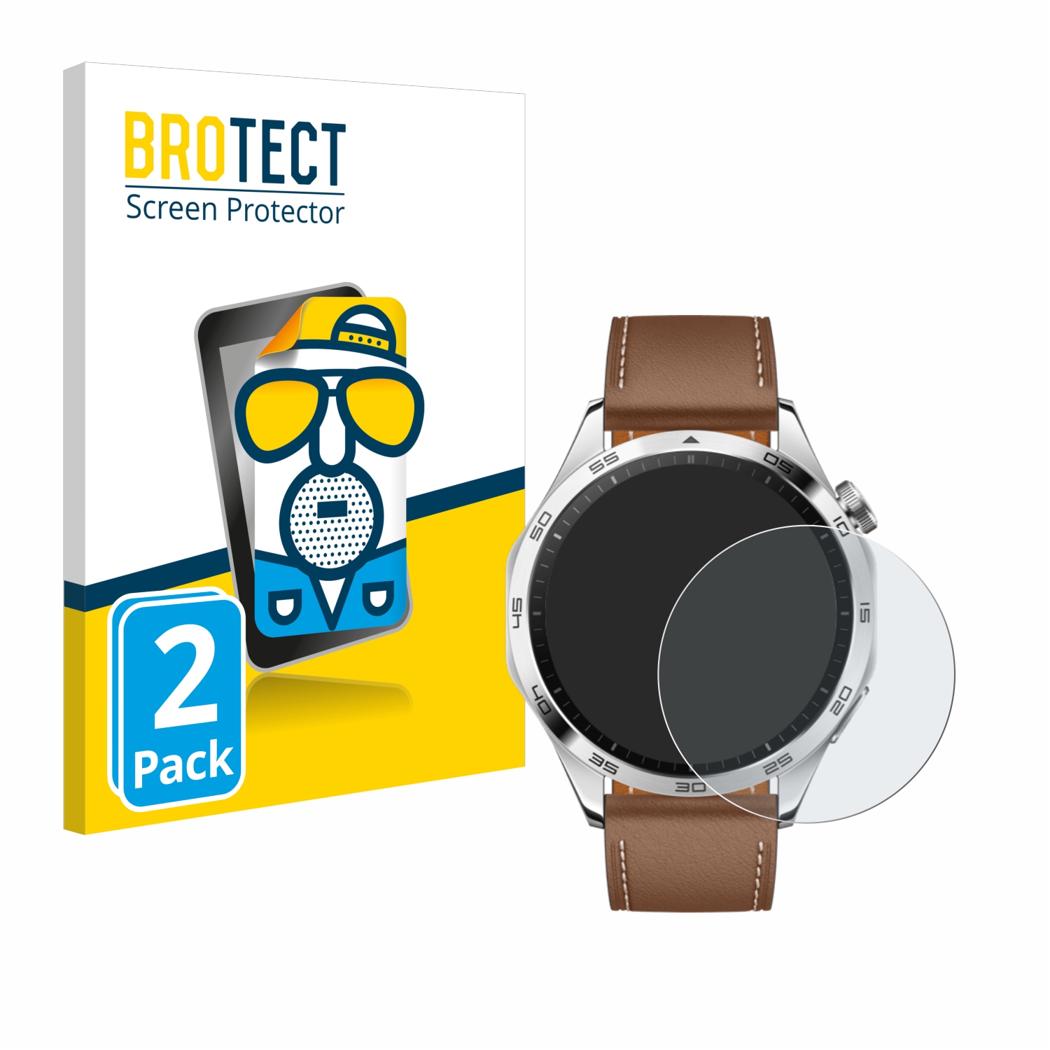 2x BROTECT Entspiegelungs-Folie pro Huawei Watch GT 4 (46mm)