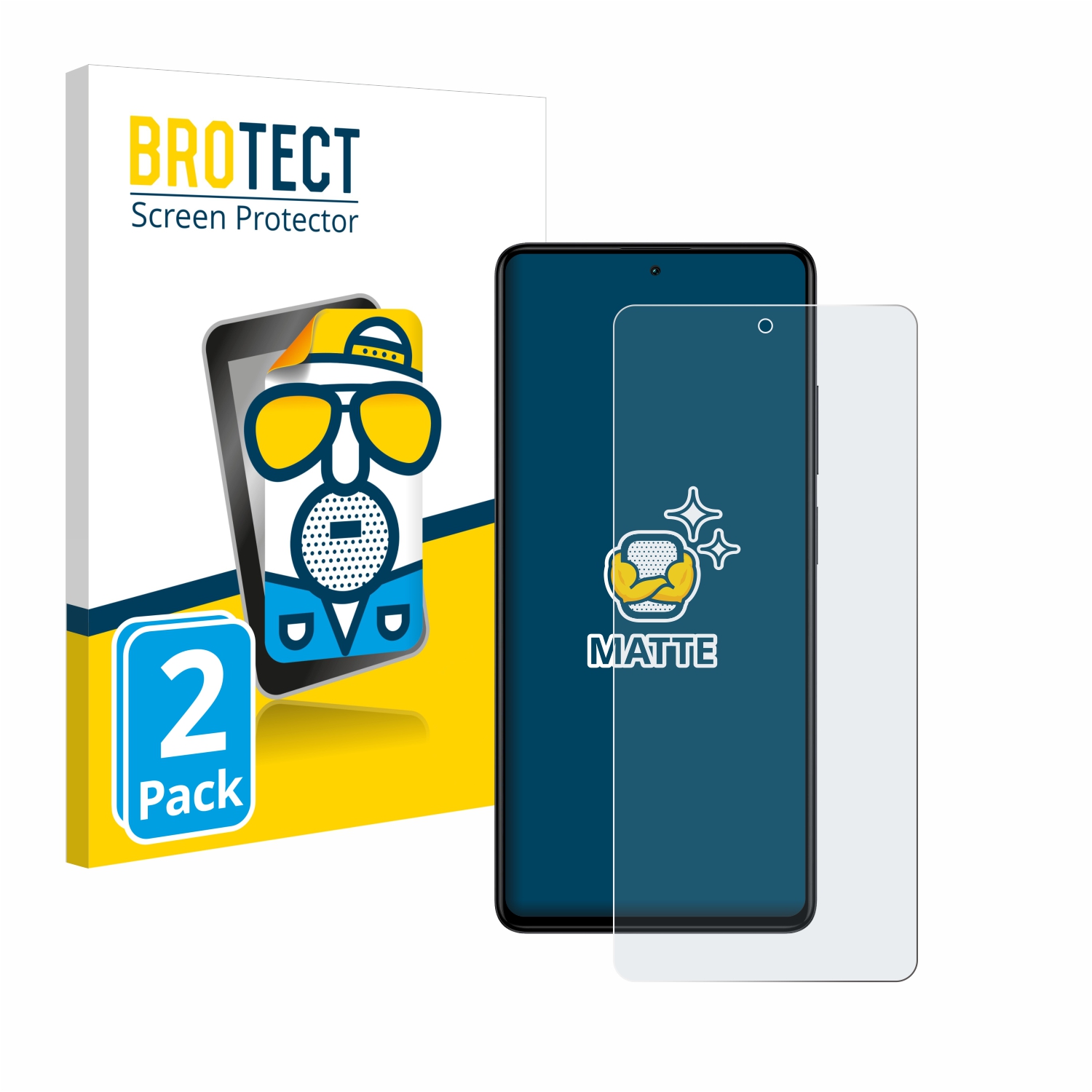 2x BROTECT Entspiegelungs-Folie pro Xiaomi Redmi Note 12 Pro+