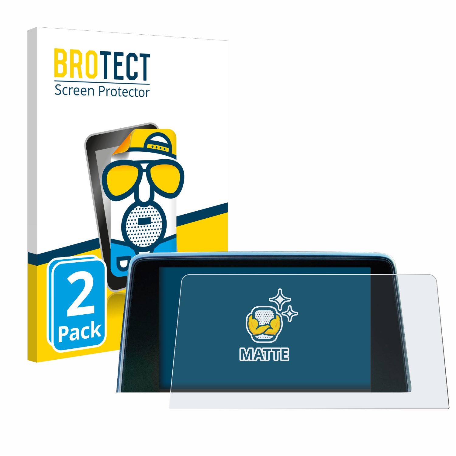 2x BROTECT Entspiegelungs-Folie pro Peugeot 3008 2016 - 2020