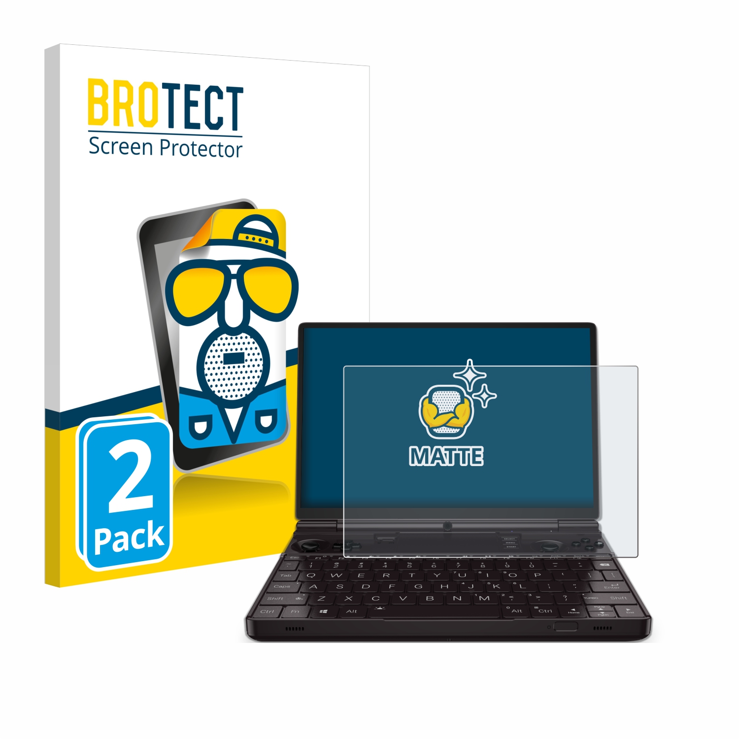 2x BROTECT Entspiegelungs-Folie pro GPD Win Max 2 2023