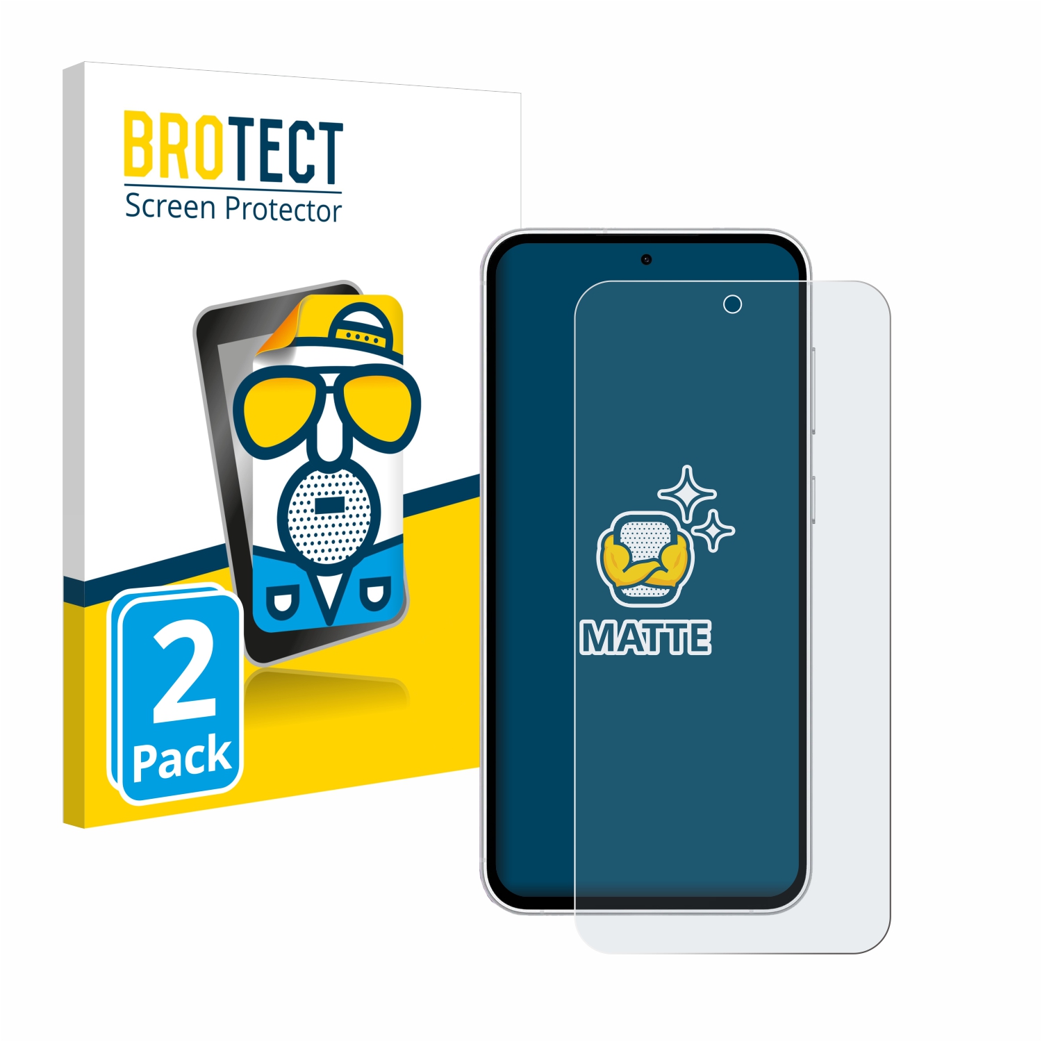 2x BROTECT Entspiegelungs-Folie pro Samsung Galaxy S23 FE