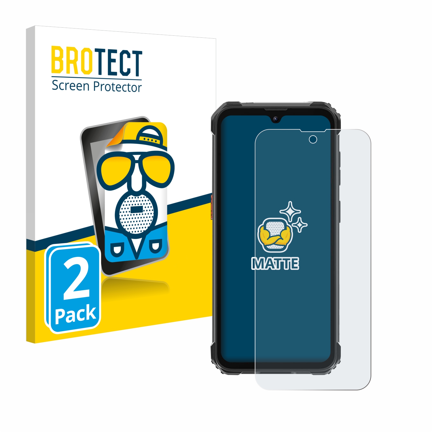 2x BROTECT Entspiegelungs-Folie pro Blackview BV5300 Pro (2023)