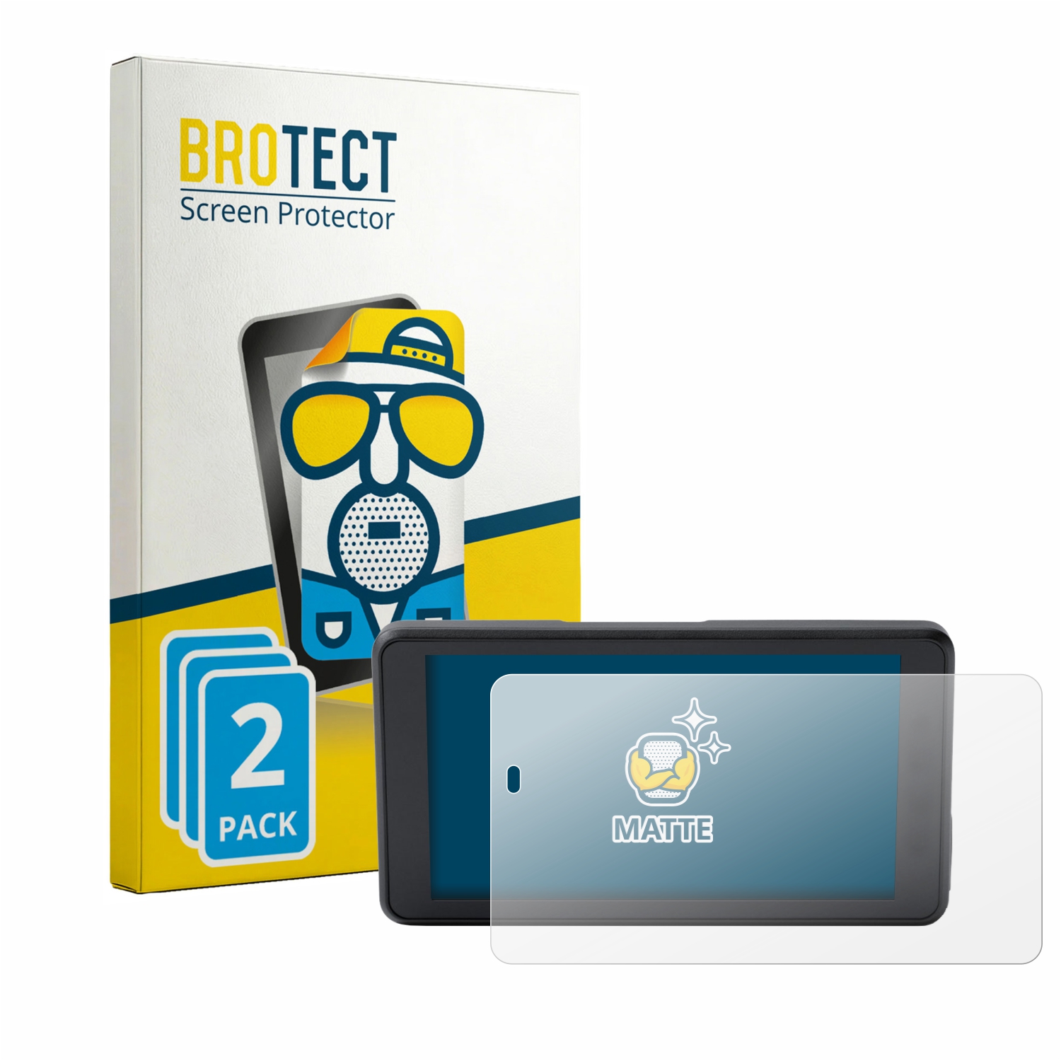 2x BROTECT Entspiegelungs-Folie pro BMW ConnectedRide Navigator