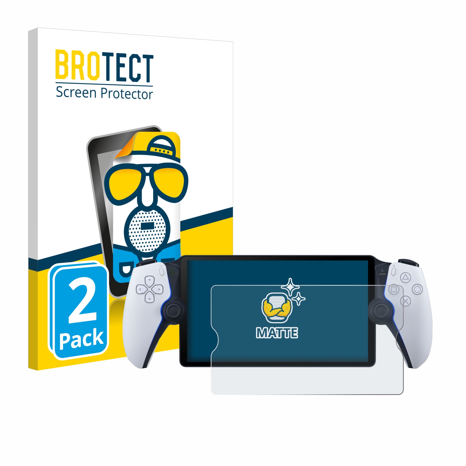 2x BROTECT Entspiegelungs-Folie pro Sony Playstation Portal