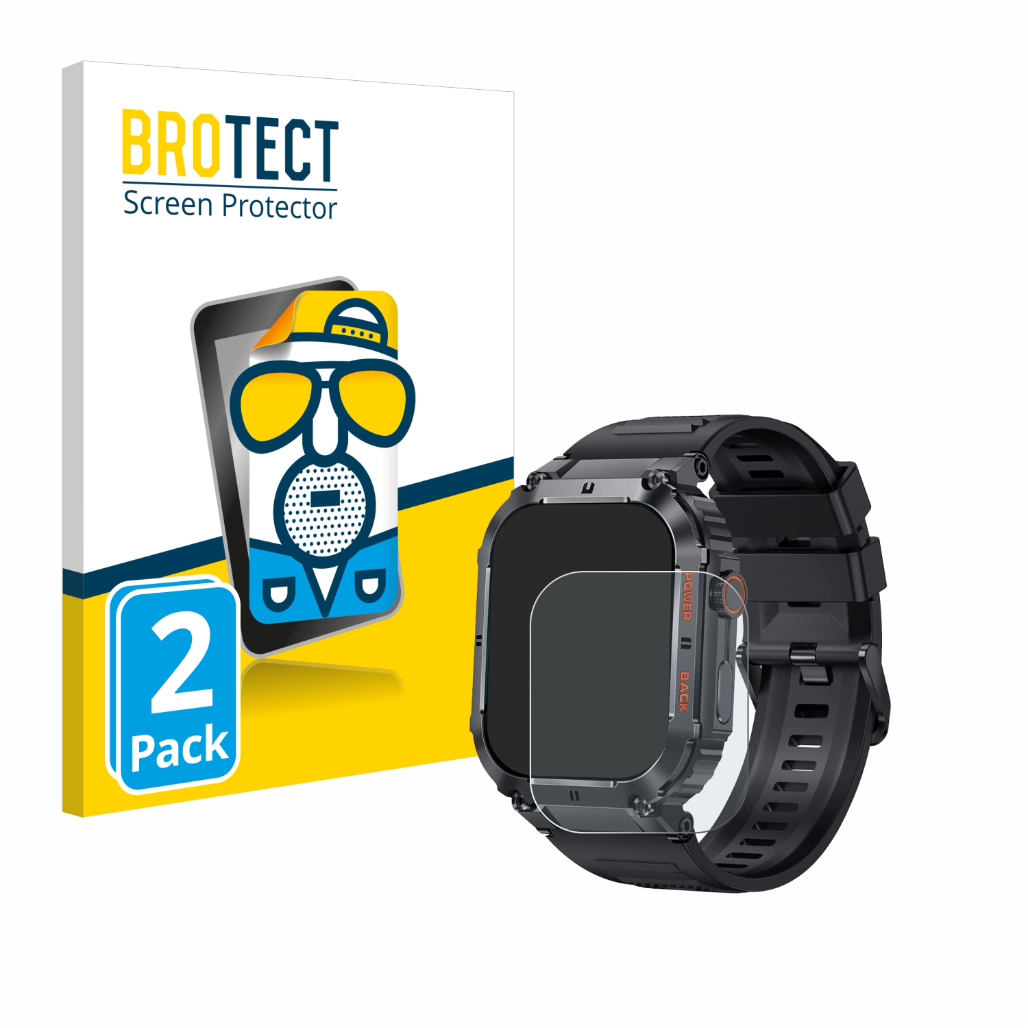 2x BROTECT Entspiegelungs-Folie pro GaWear K57PRO 1.96