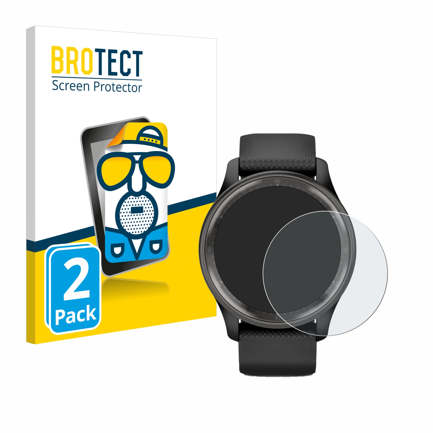 2x BROTECT Entspiegelungs-Folie pro Garmin Vivomove Trend