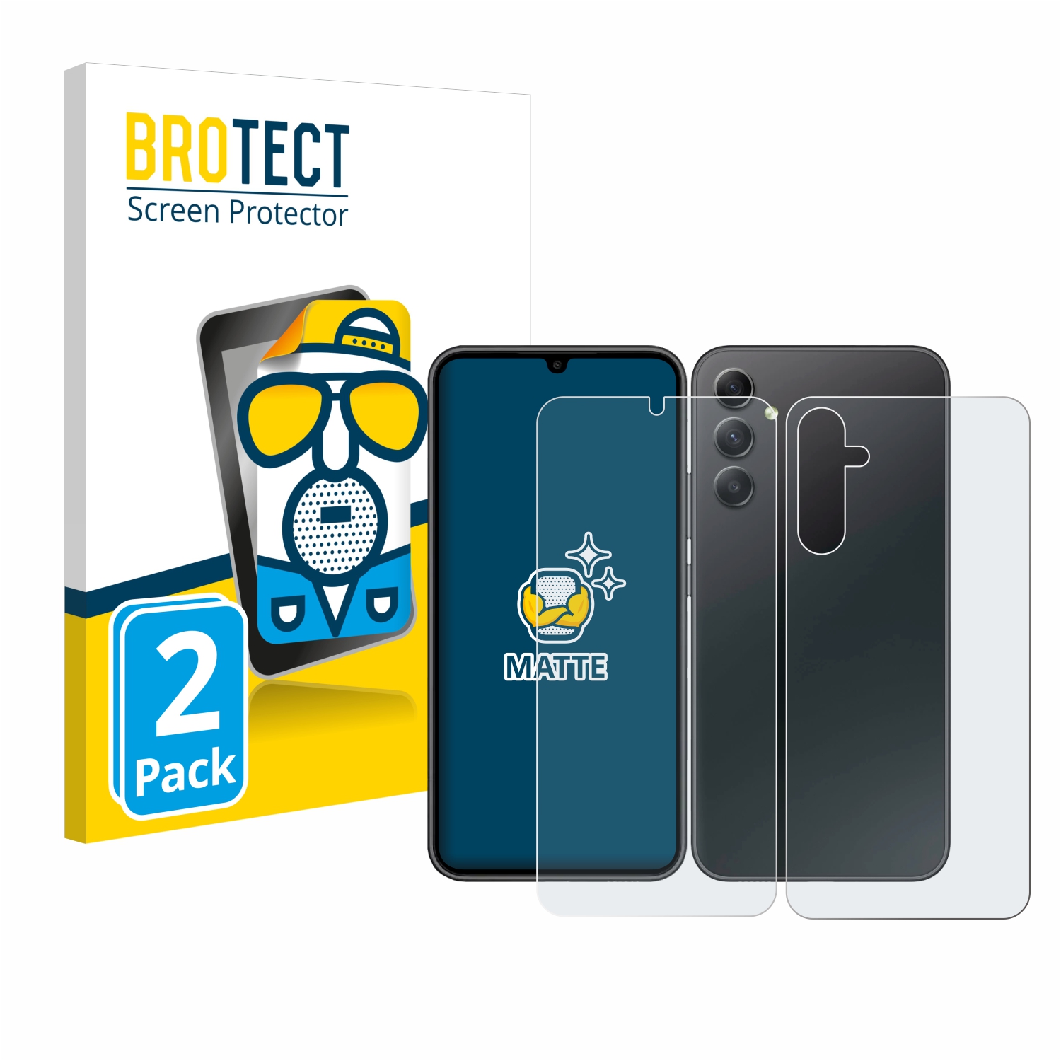 2x BROTECT Entspiegelungs-Folie pro Samsung Galaxy A34 5G Enterprise Edition (displej+zadní strana)