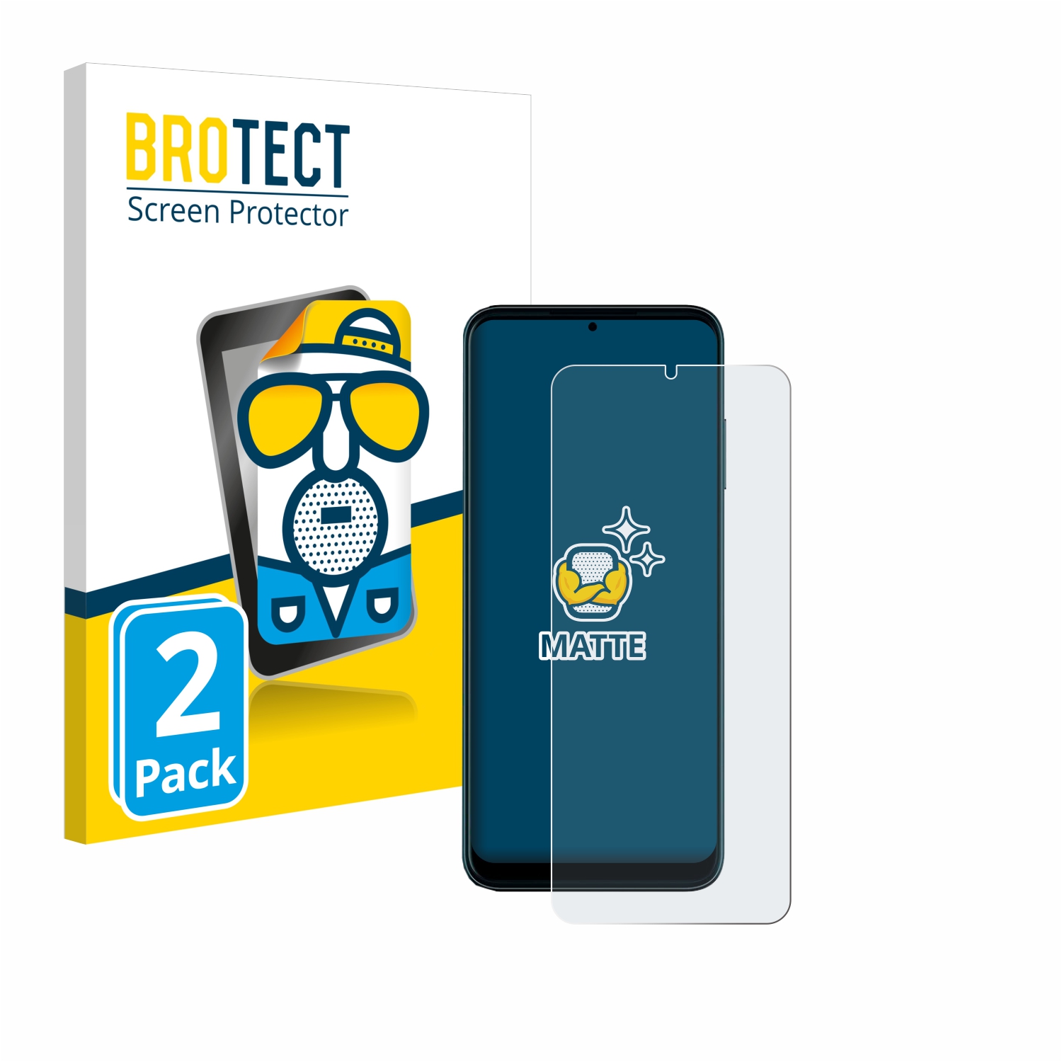 2x BROTECT Entspiegelungs-Folie pro Telekom T Phone Pro