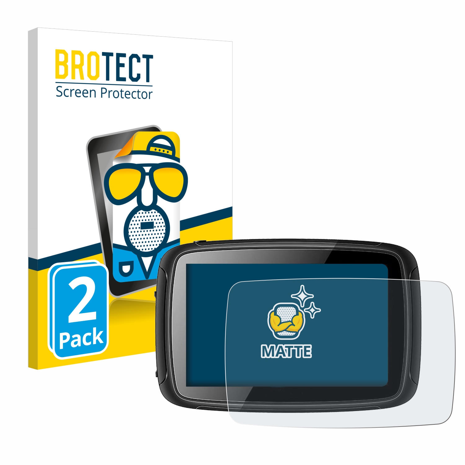 2x BROTECT Entspiegelungs-Folie pro Elebest Carplay C650 5