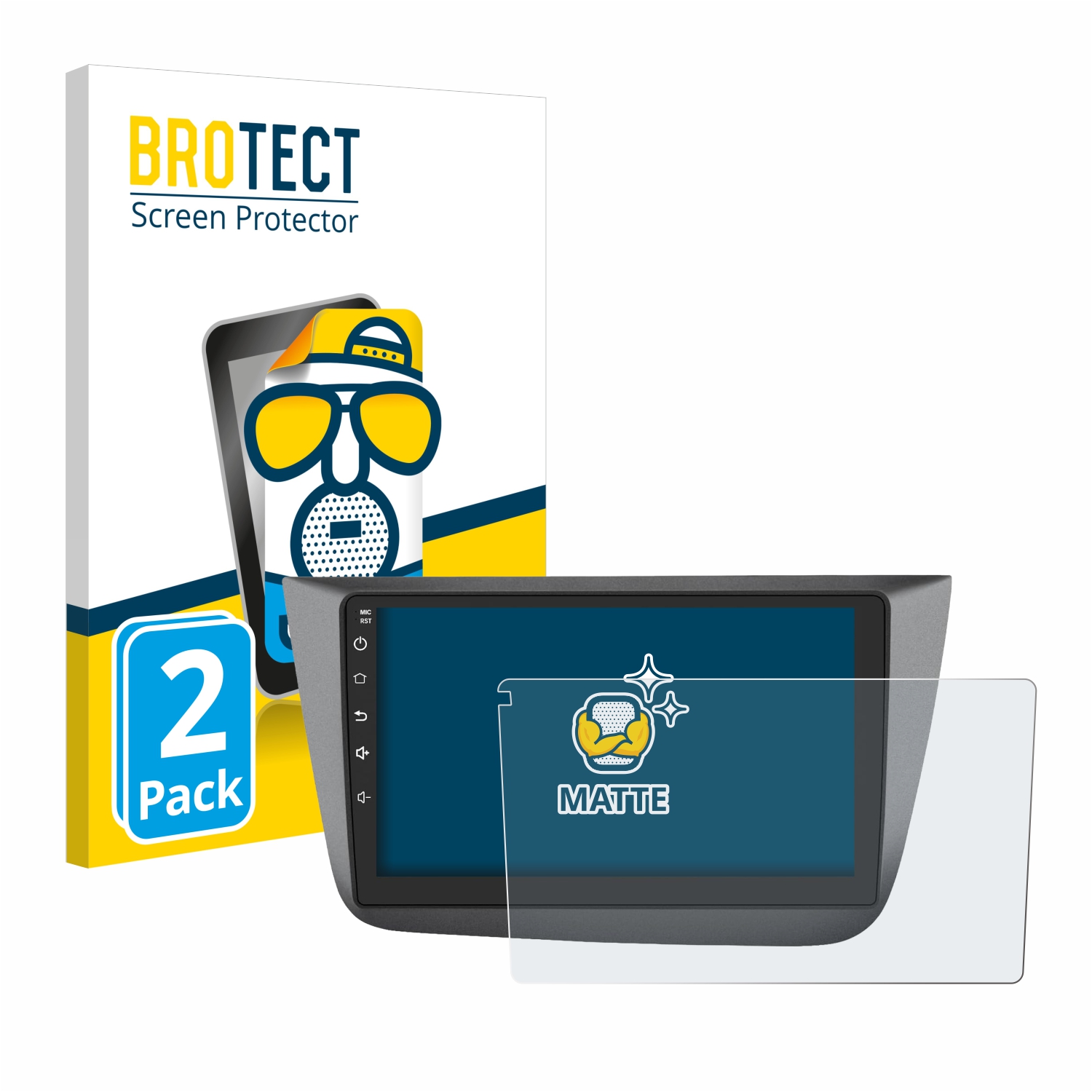 2x BROTECT Entspiegelungs-Folie pro Topway Android CarPlay (9)