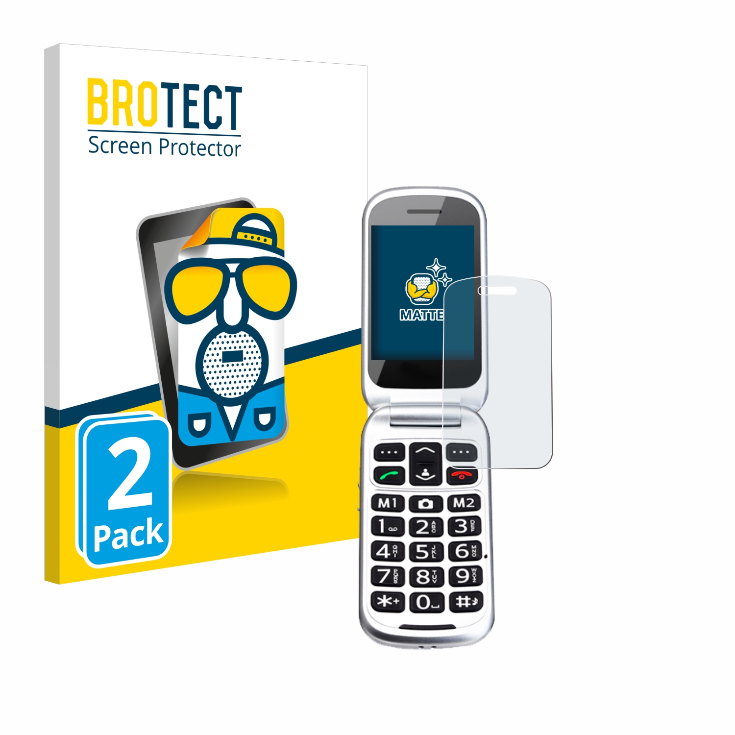2x BROTECT Entspiegelungs-Folie pro TOKVIA T201