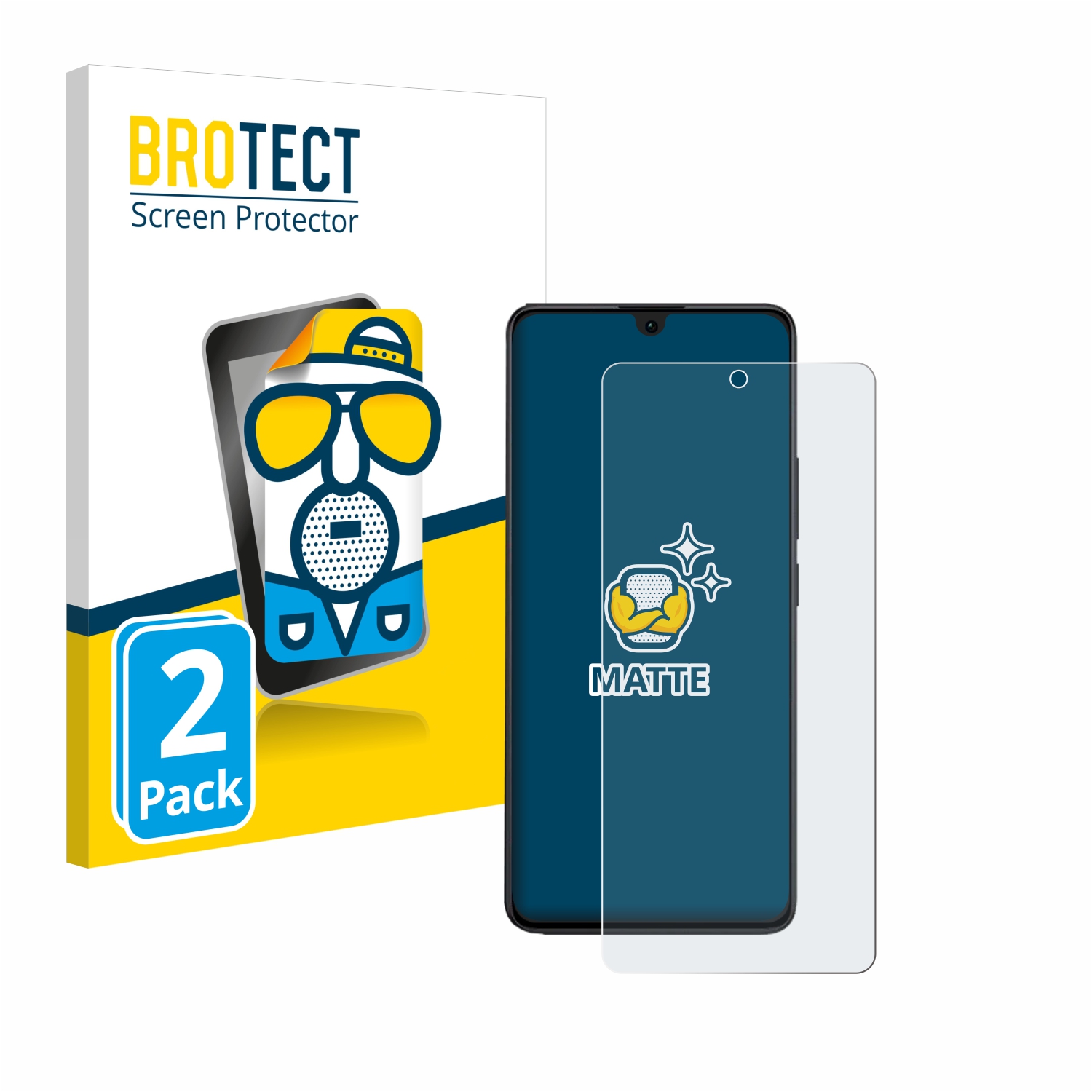 2x BROTECT Entspiegelungs-Folie pro Xiaomi Redmi Note 13R Pro