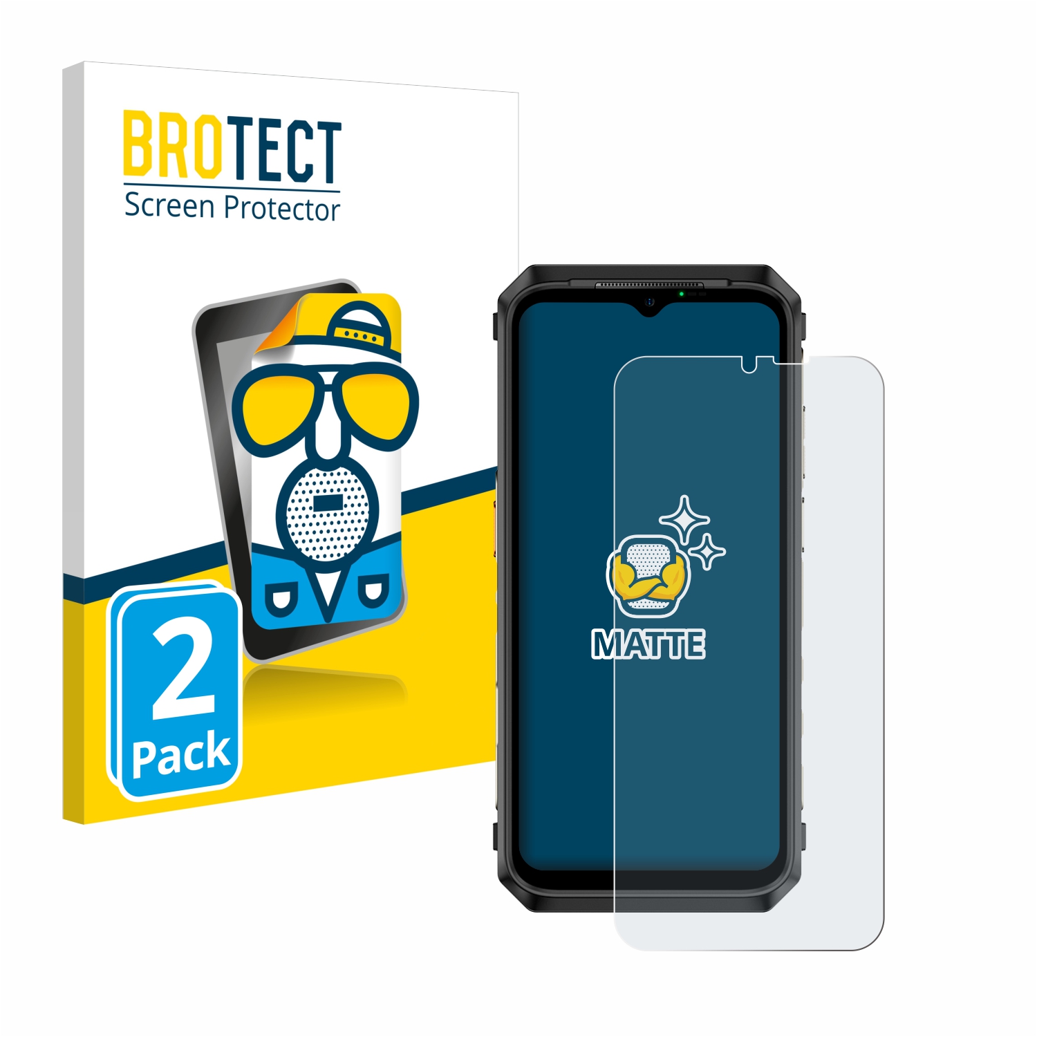 2x BROTECT Entspiegelungs-Folie pro Ulefone Power Armor 18T Ultra