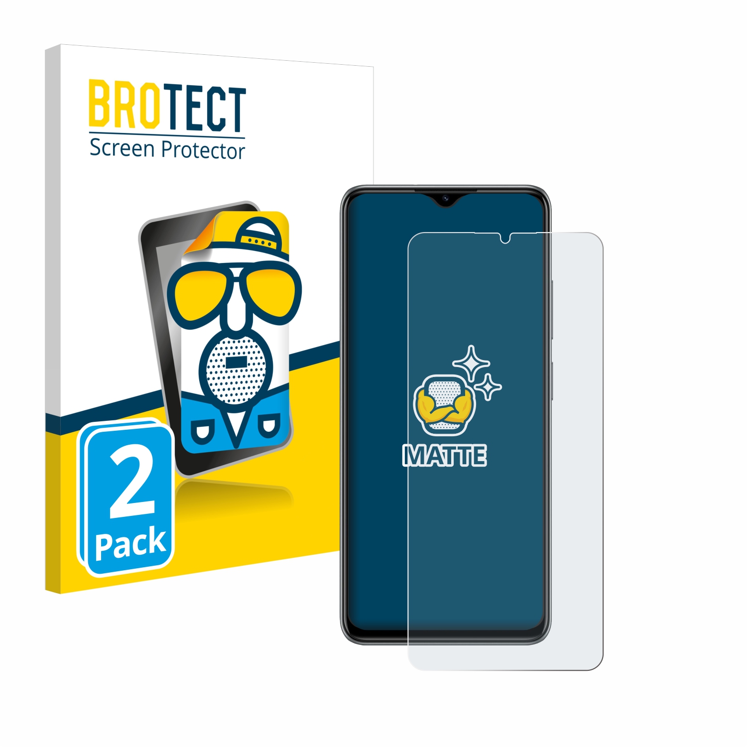 2x BROTECT Entspiegelungs-Folie pro ZTE Blade A73