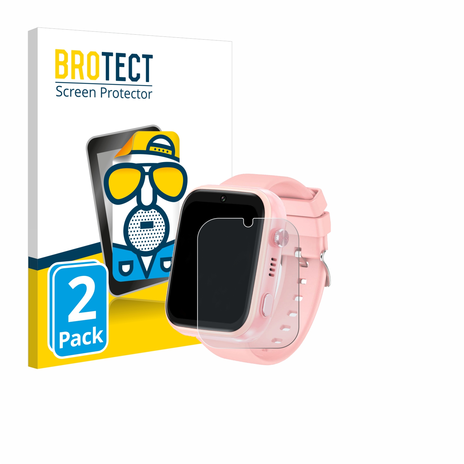 2x BROTECT Entspiegelungs-Folie pro jianyana 4G Kids Smartwatch