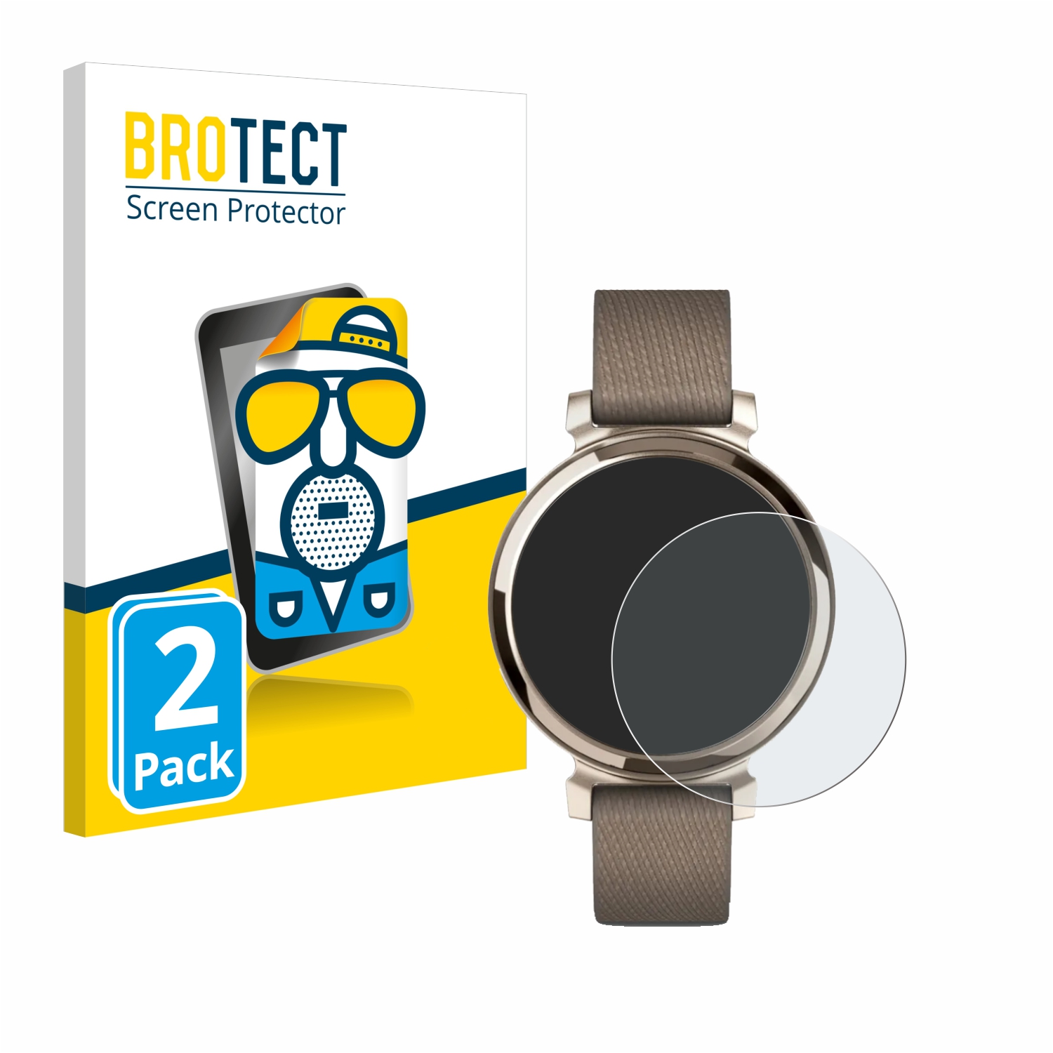 2x BROTECT Entspiegelungs-Folie pro Garmin Lily 2