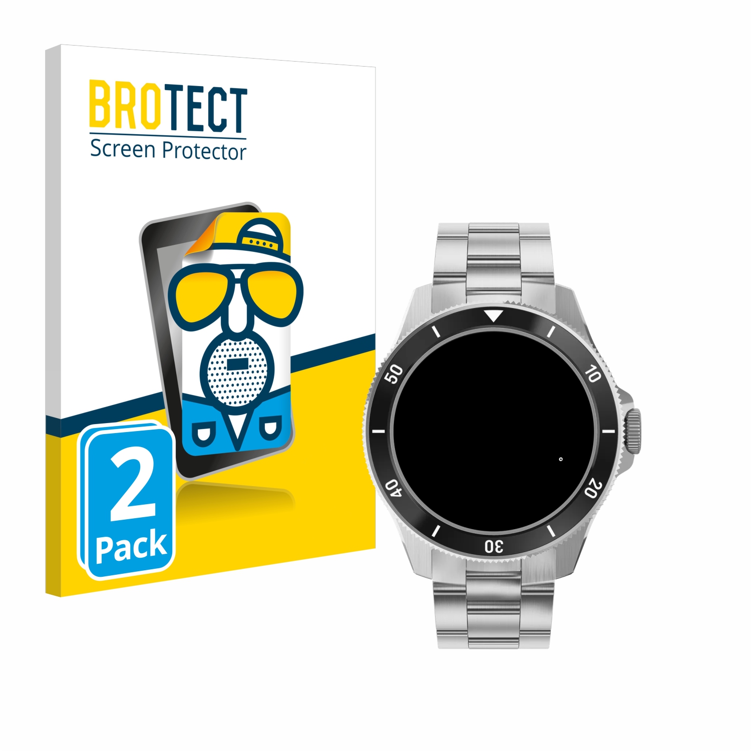 2x BROTECT Entspiegelungs-Folie pro Withings ScanWatch Nova (42 mm)