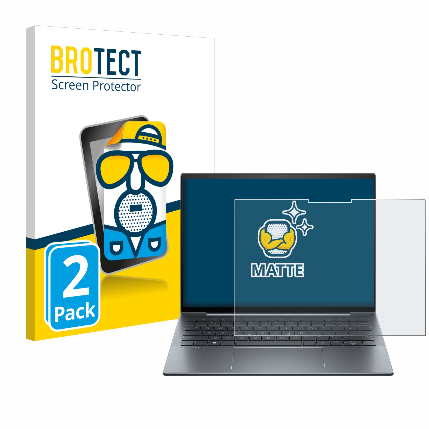 2x BROTECT Entspiegelungs-Folie pro HP Dragonfly G4 Non-Touch