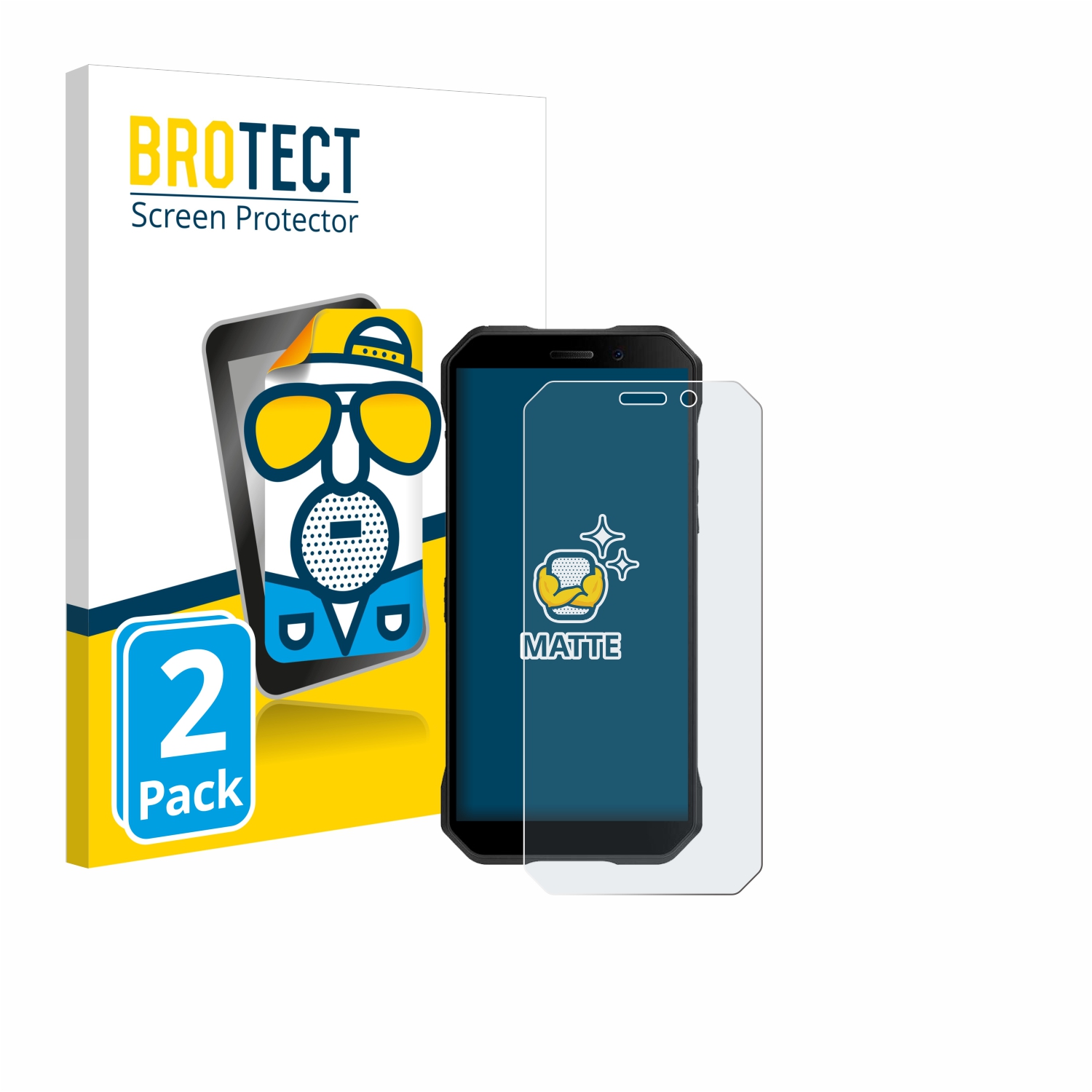 2x BROTECT Entspiegelungs-Folie pro Doogee S61 Pro
