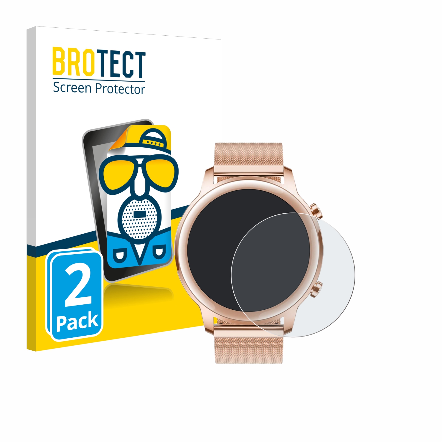 2x BROTECT Entspiegelungs-Folie pro Honor MagicWatch 2 (42 mm)