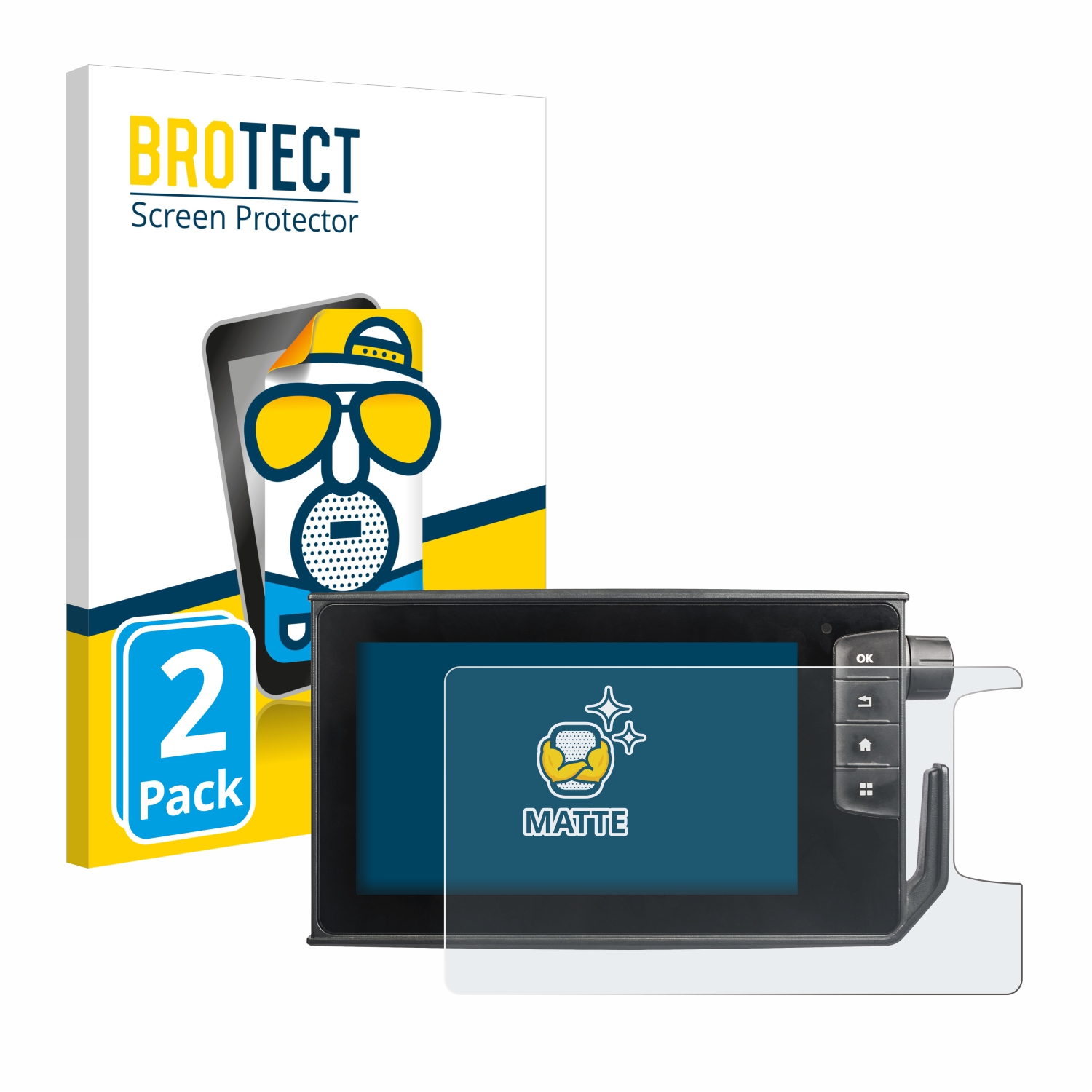 2x BROTECT Entspiegelungs-Folie pro Valtra SmartTouch Terminal