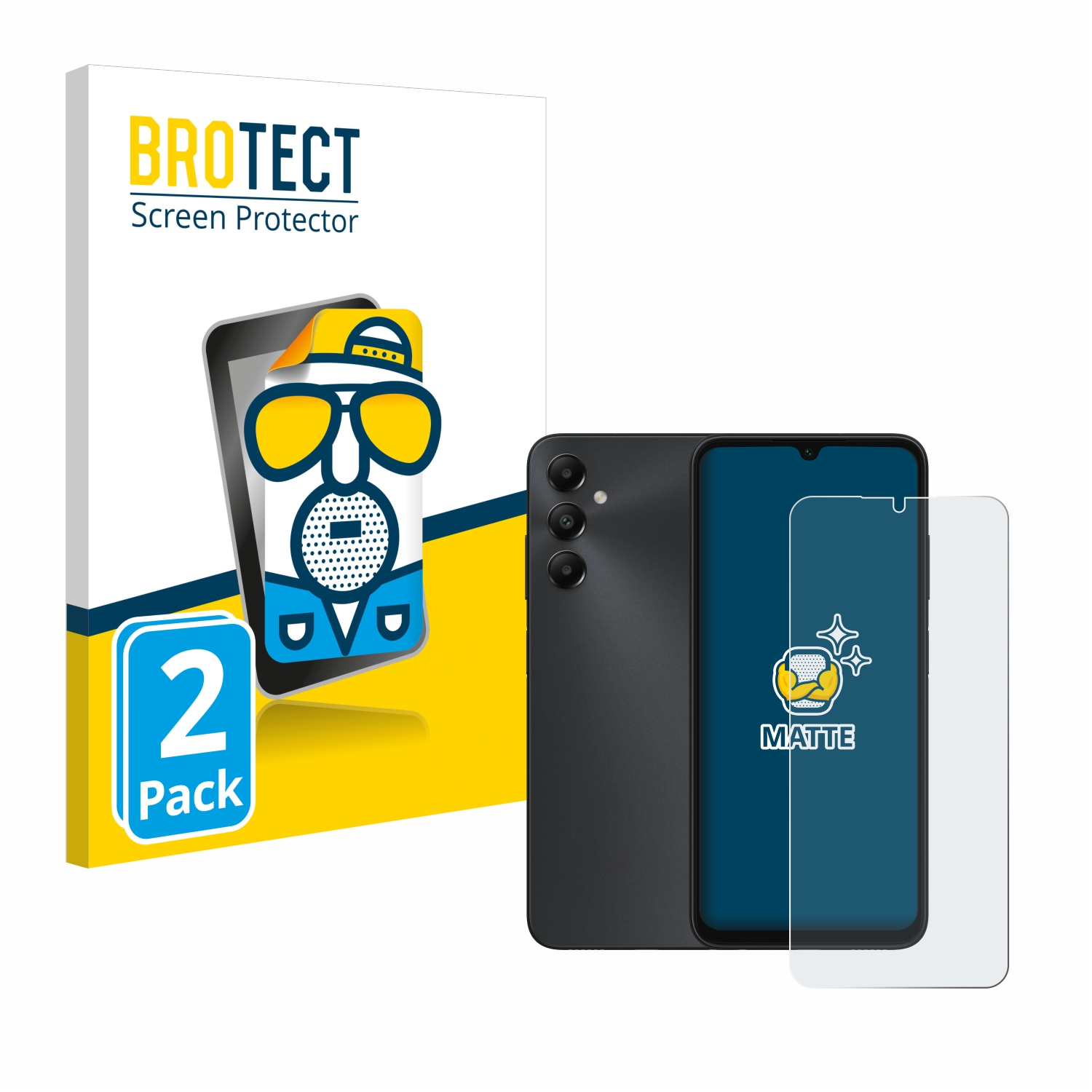 2x BROTECT Entspiegelungs-Folie pro Samsung Galaxy A05s