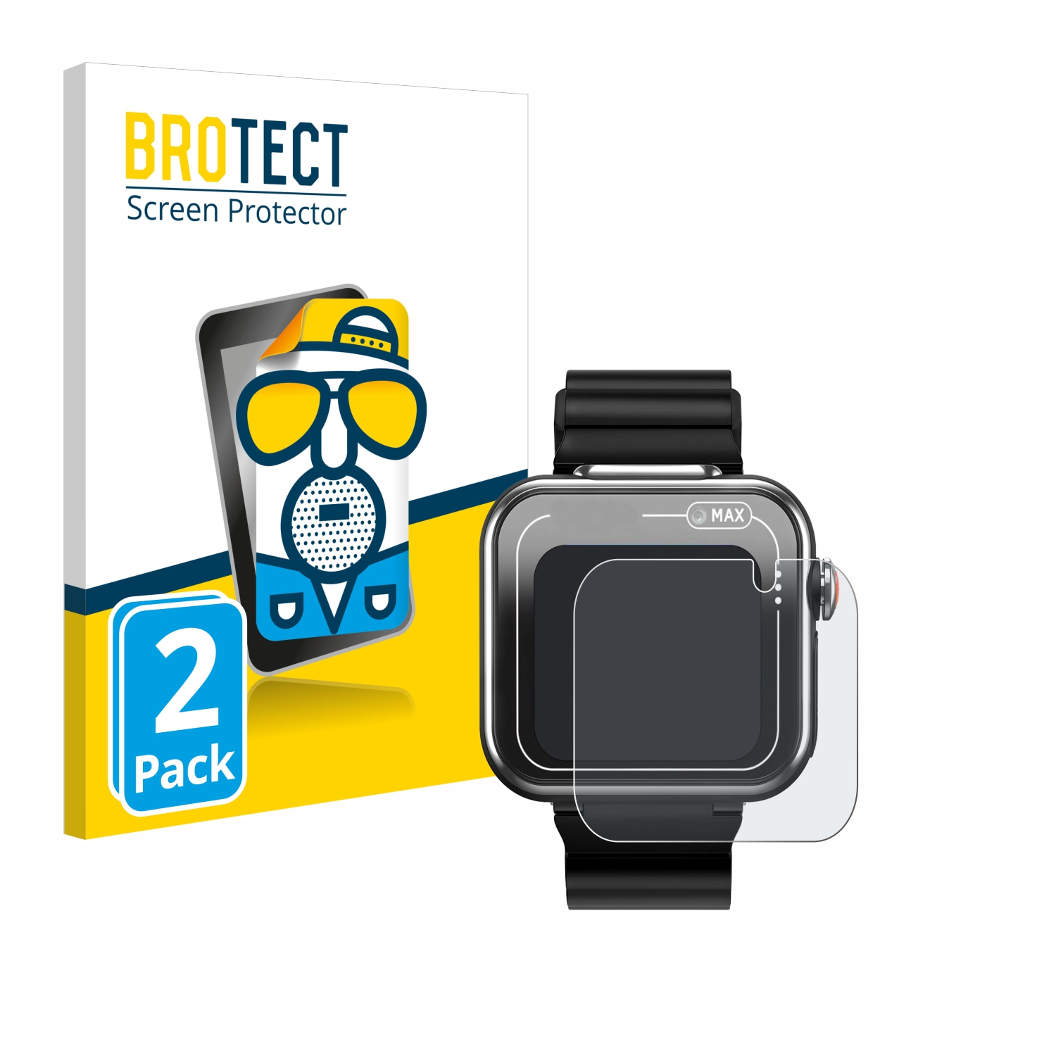 2x BROTECT Entspiegelungs-Folie pro Vtech Kidizoom Smartwatch MAX