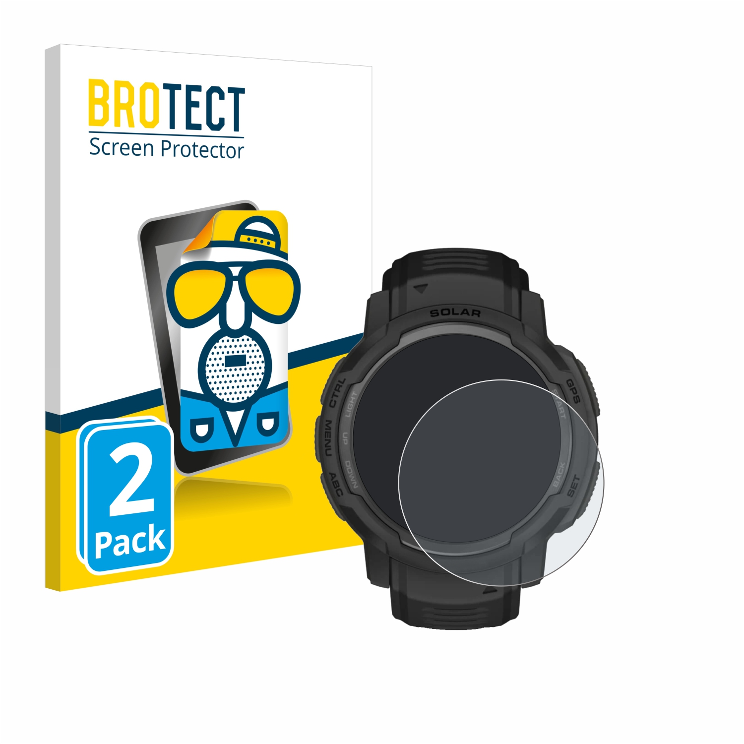 2x BROTECT Entspiegelungs-Folie pro Garmin Instinct Crossover