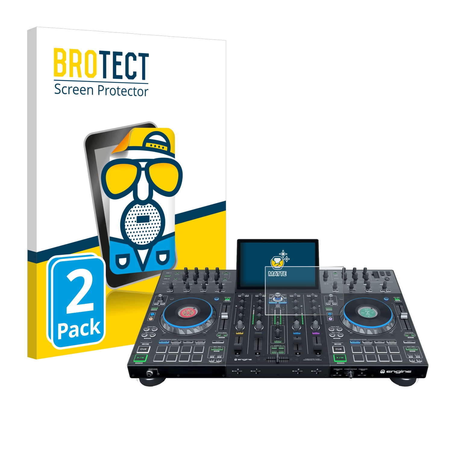 2x BROTECT Entspiegelungs-Folie pro Denon DJ Prime 4+