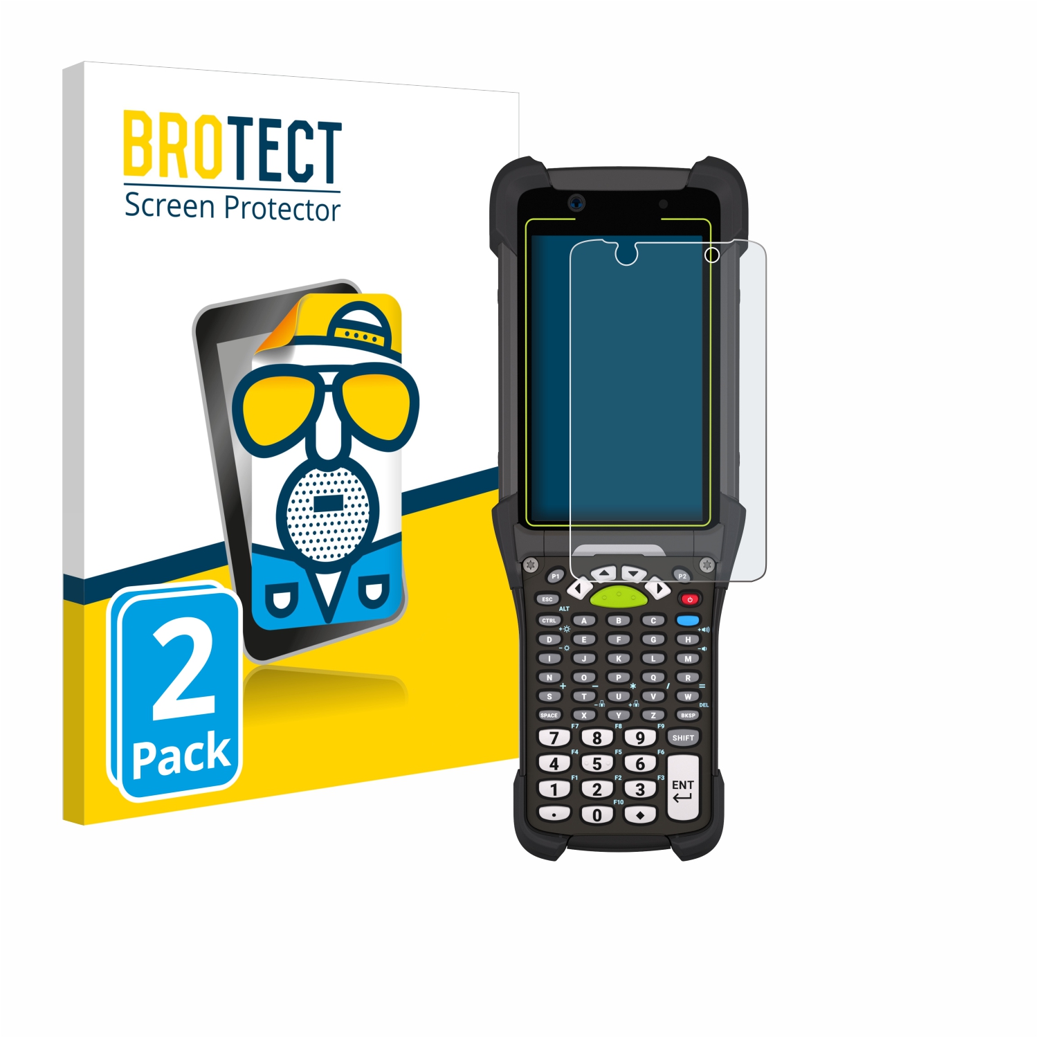 2x BROTECT Entspiegelungs-Folie pro Zebra MC9400