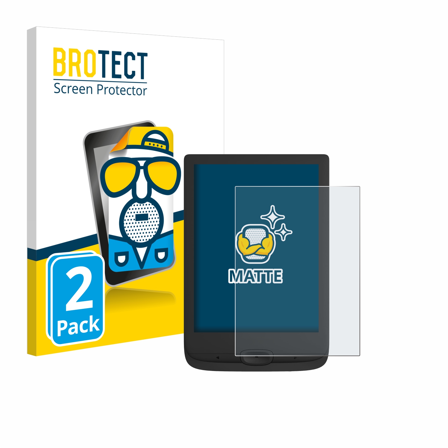 2x BROTECT Entspiegelungs-Folie pro PocketBook Basic Lux 4