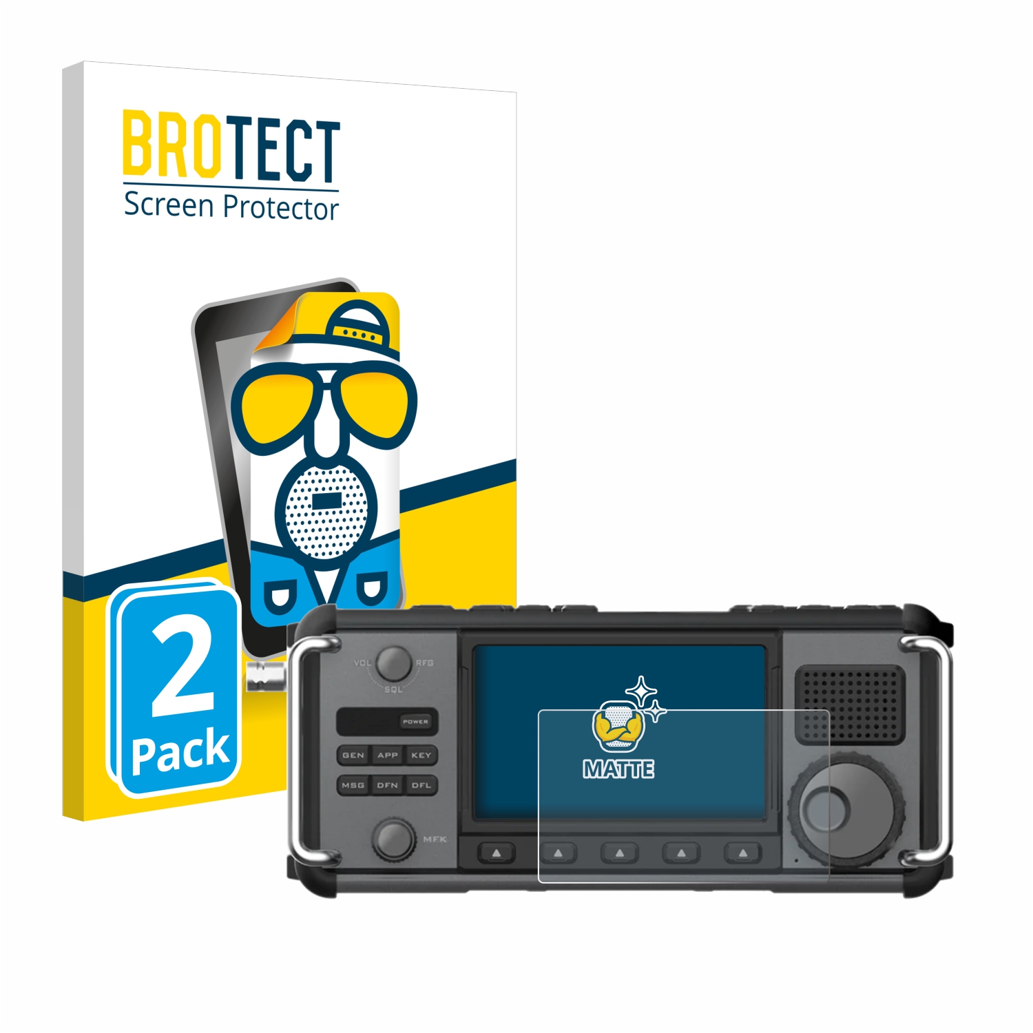 2x BROTECT Entspiegelungs-Folie pro Xiegu X6200