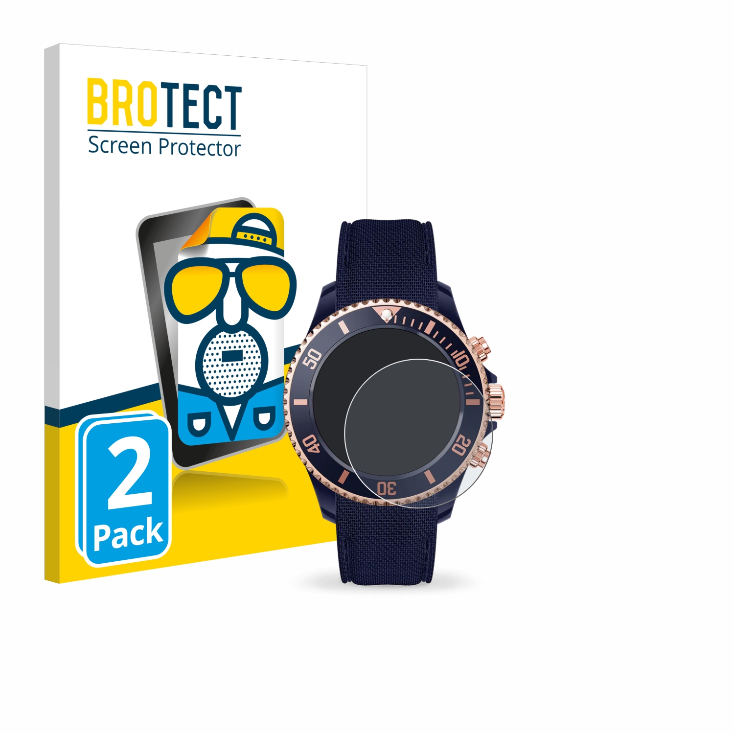 2x BROTECT Entspiegelungs-Folie pro Ice-Watch ICE chrono M