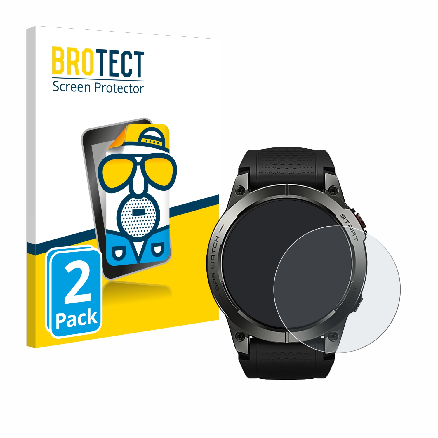 2x BROTECT Entspiegelungs-Folie pro Zeblaze Stratos 3
