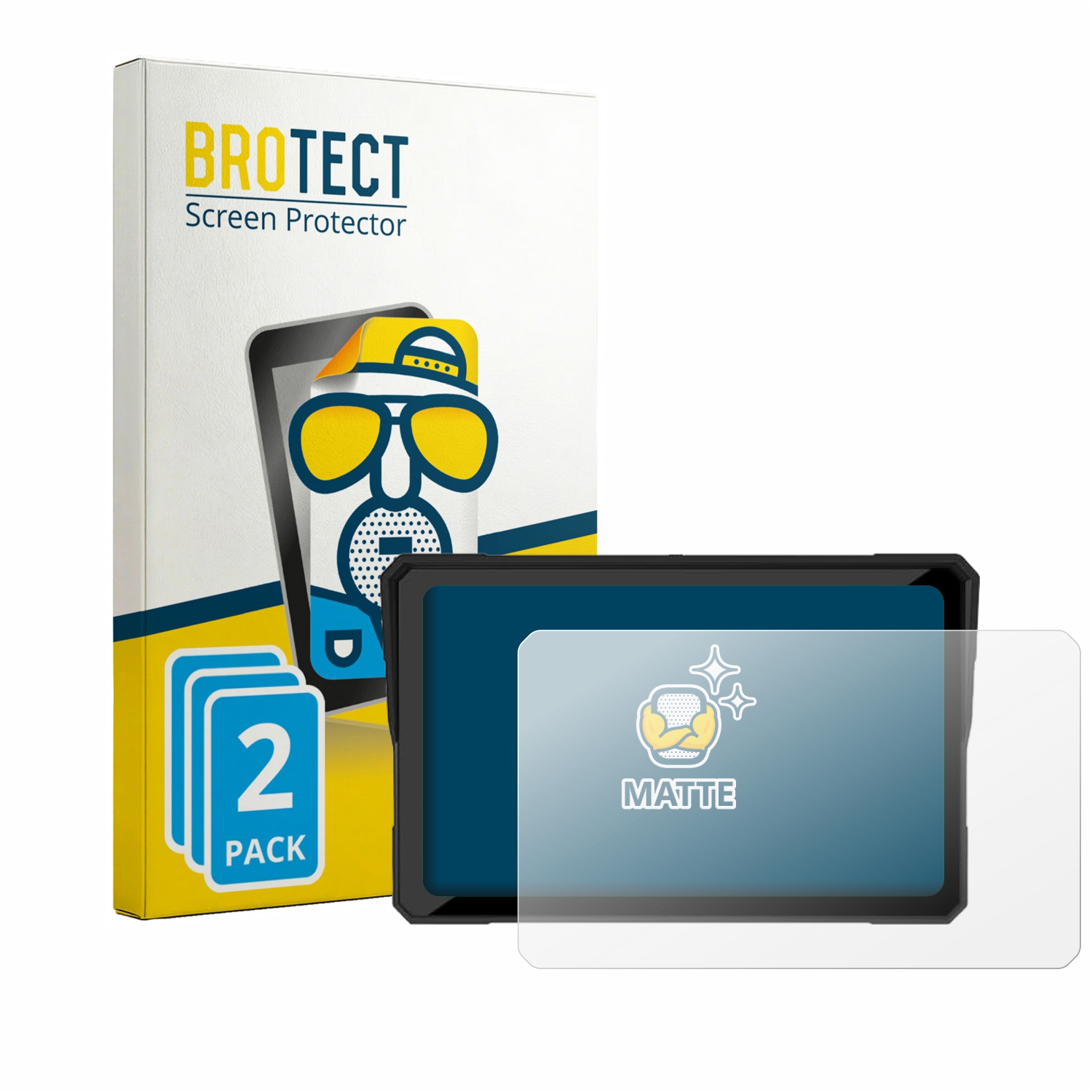 2x BROTECT Entspiegelungs-Folie pro Carpuride W702 7