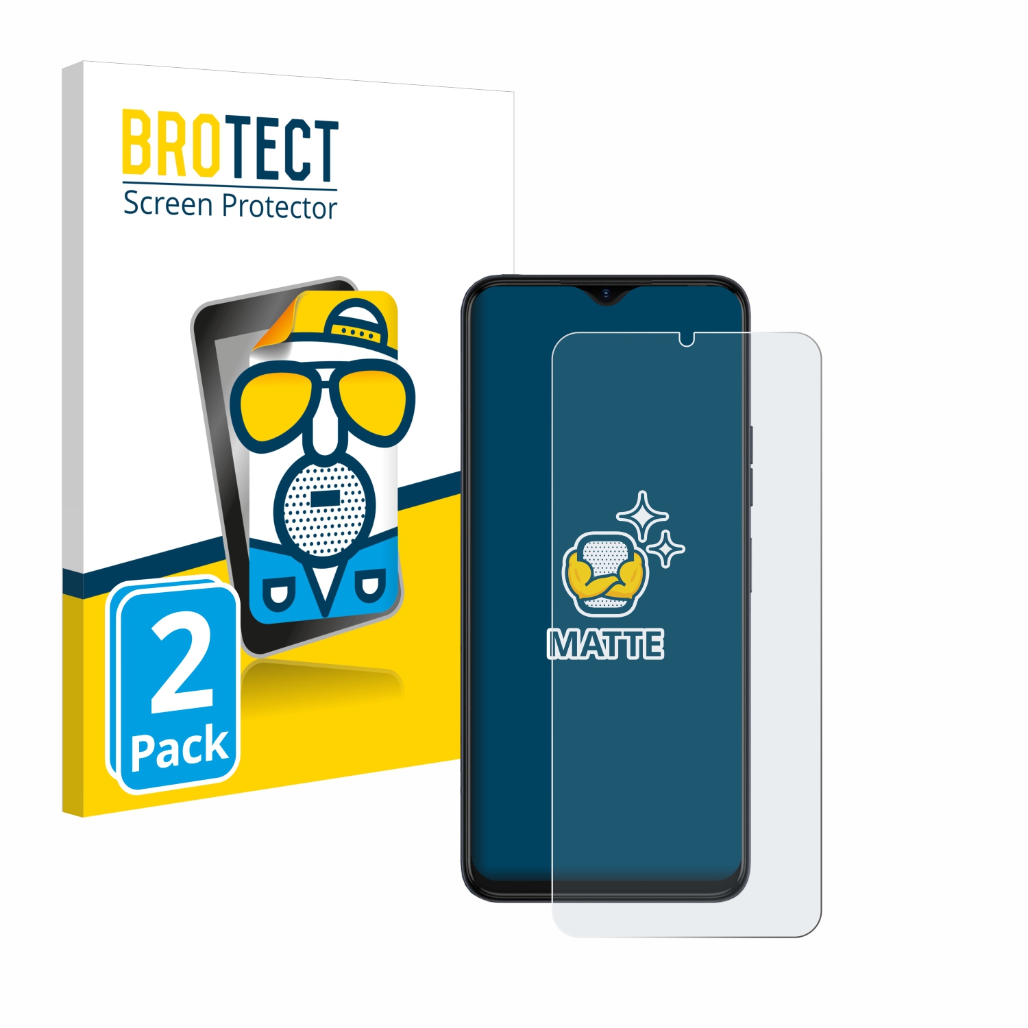 2x BROTECT Entspiegelungs-Folie pro Tecno Spark 10 5G