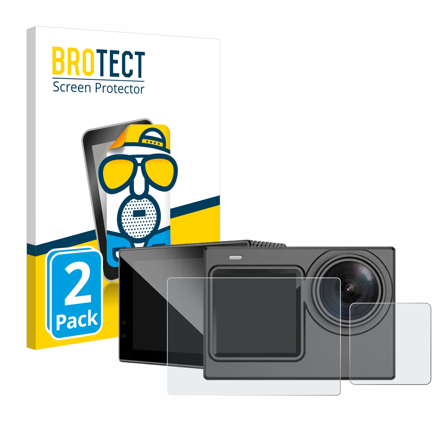 2x BROTECT Entspiegelungs-Folie pro SJCAM SJ6 Pro Dual Screen