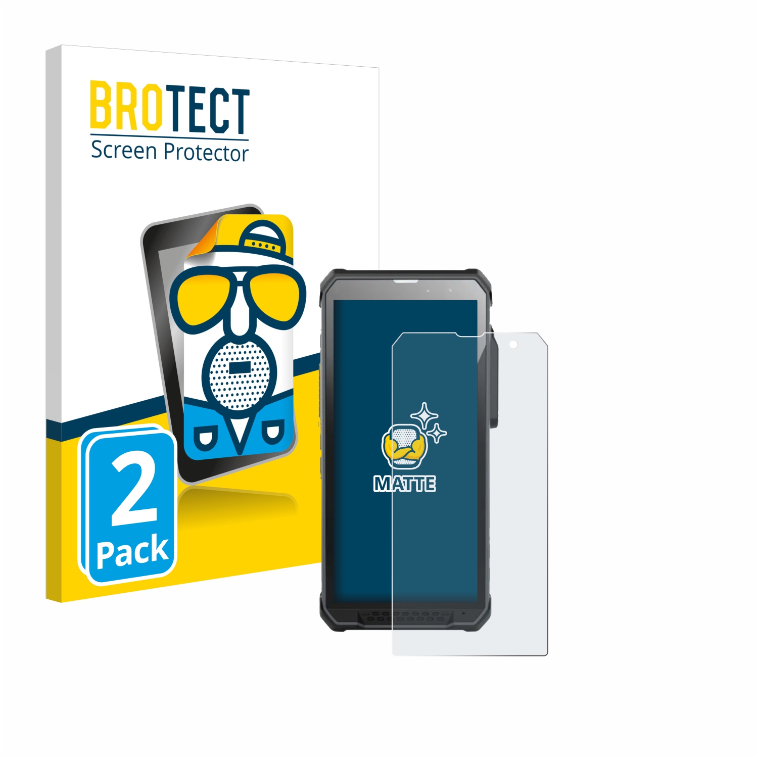 2x BROTECT Entspiegelungs-Folie pro RugGear RG880