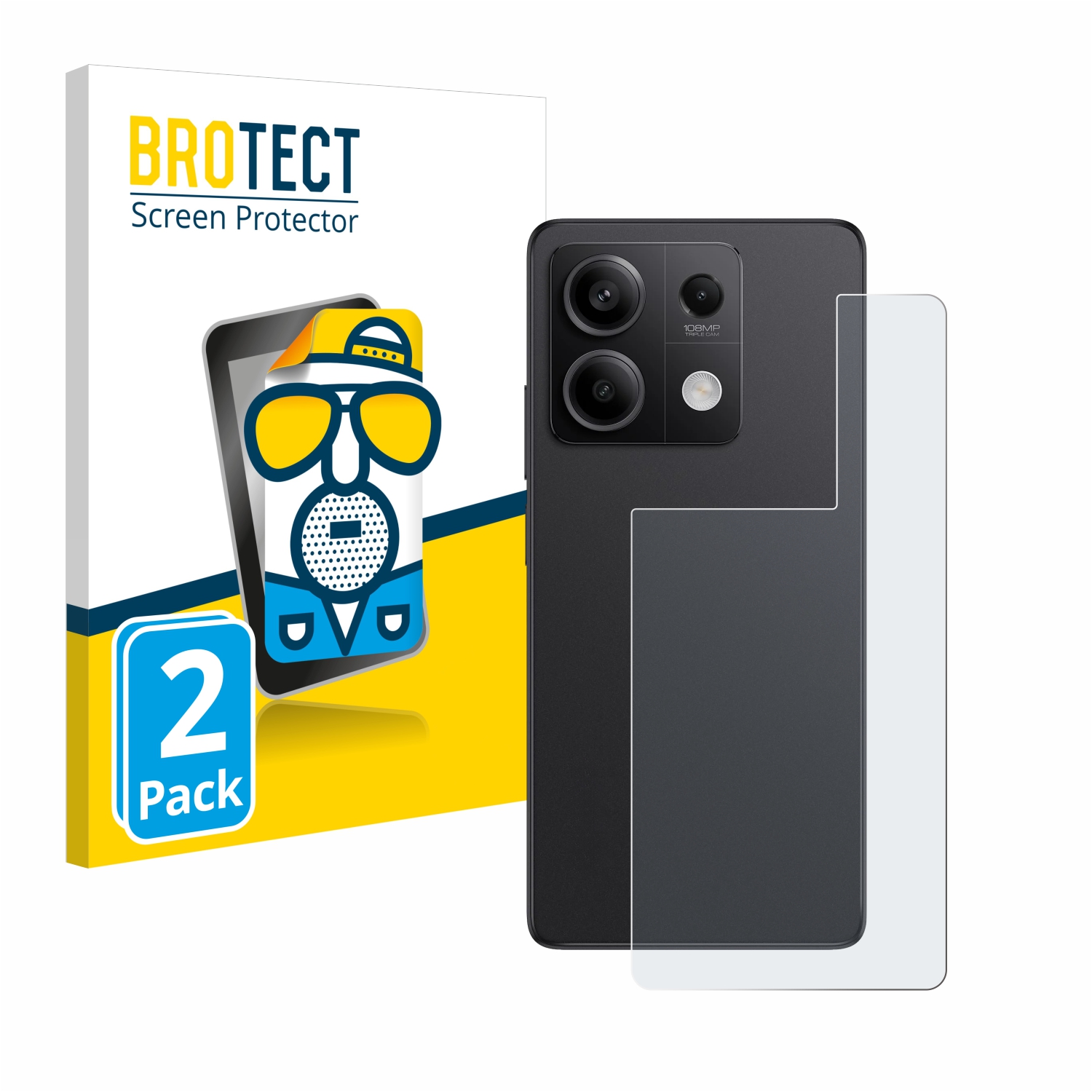 2x BROTECT Entspiegelungs-Folie pro Xiaomi Redmi Note 13 Pro 5G (zadní strana)