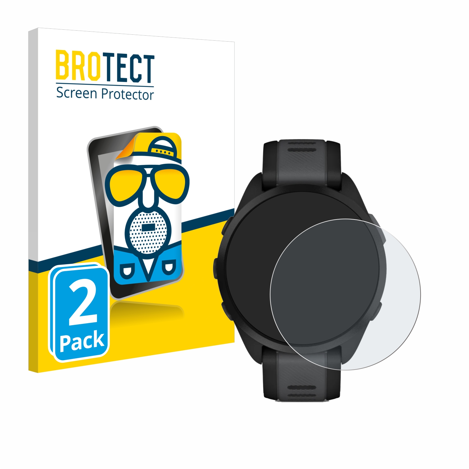 2x BROTECT Entspiegelungs-Folie pro Garmin Forerunner 165