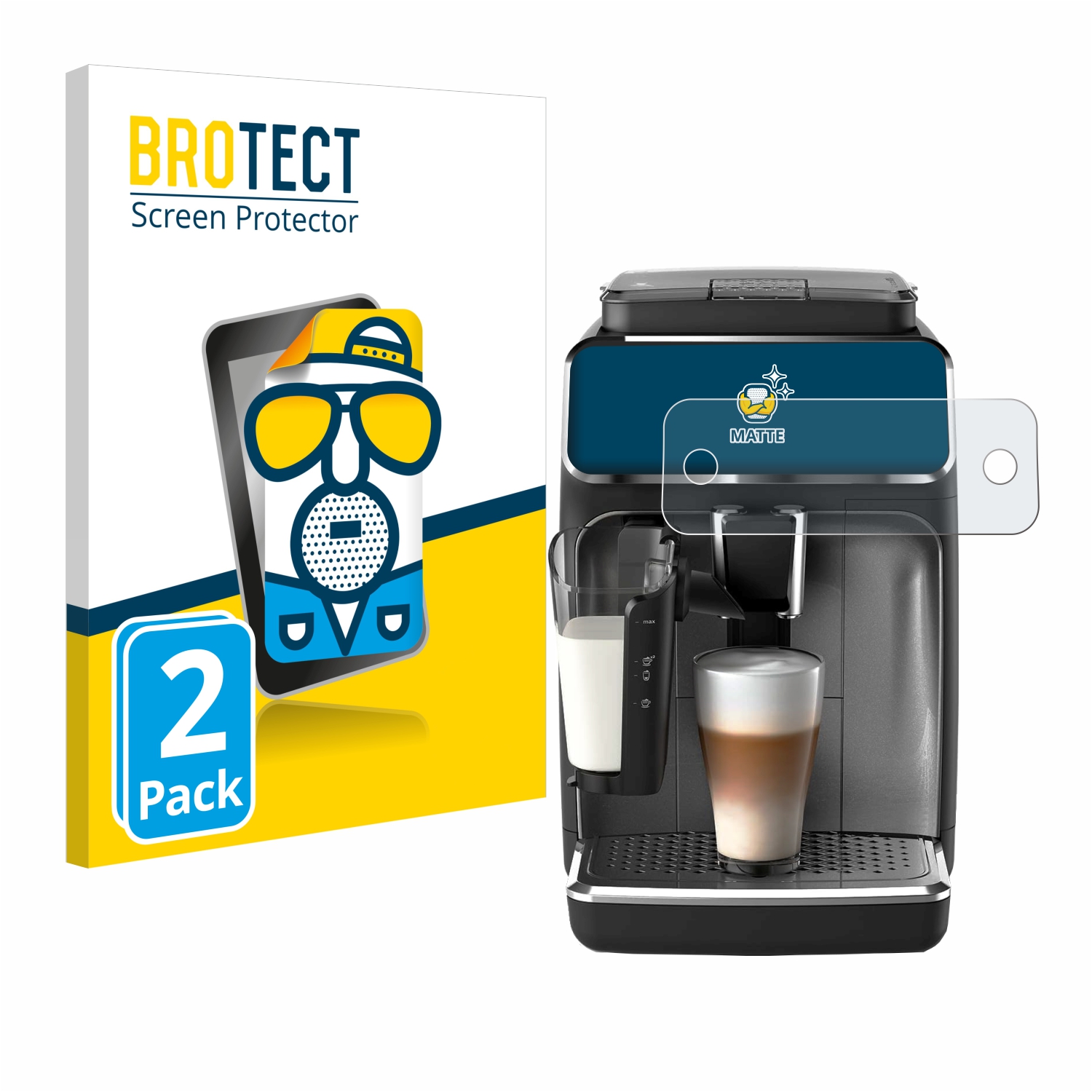 2x BROTECT Entspiegelungs-Folie pro Philips Series 3300