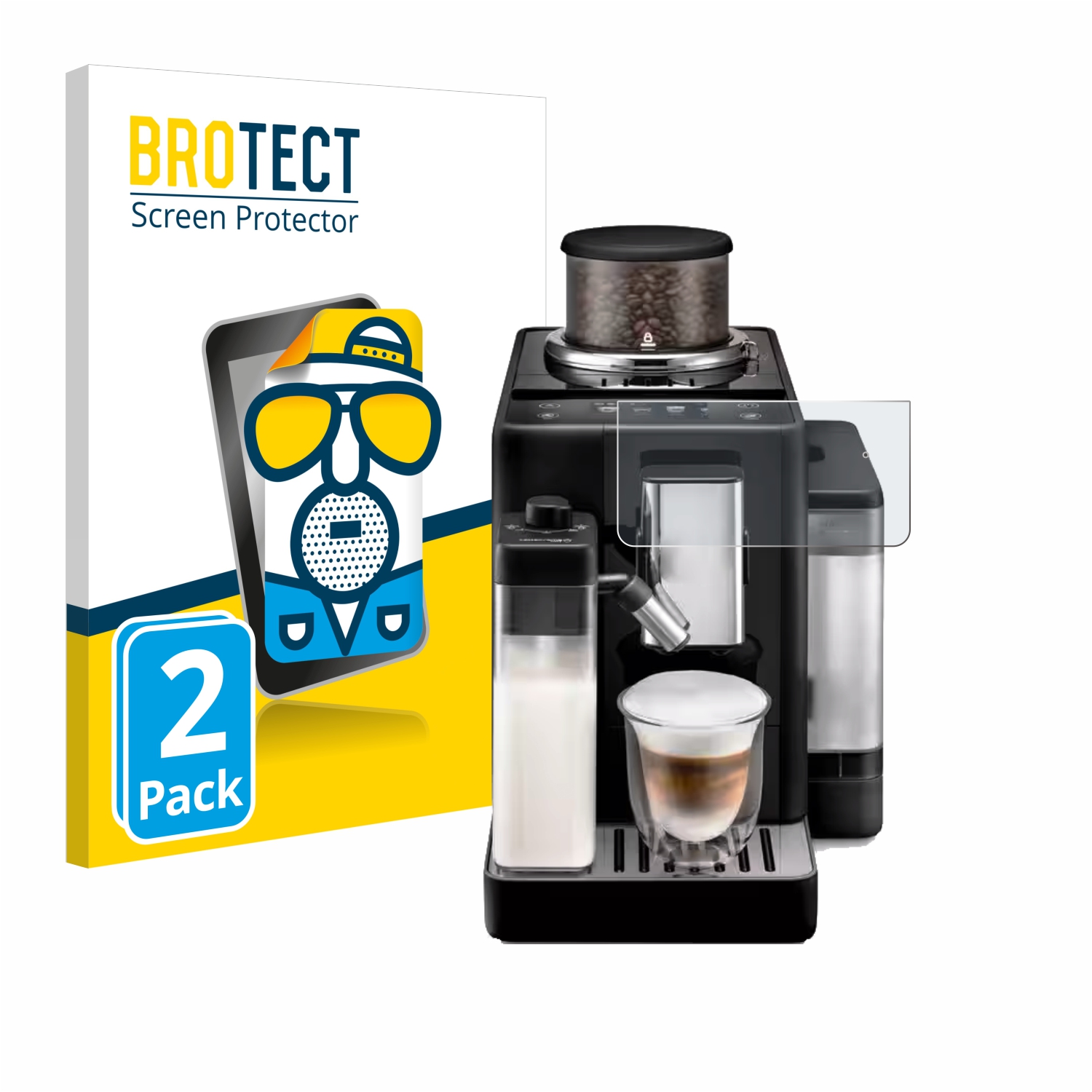 2x BROTECT Entspiegelungs-Folie pro DeLonghi Rivelia