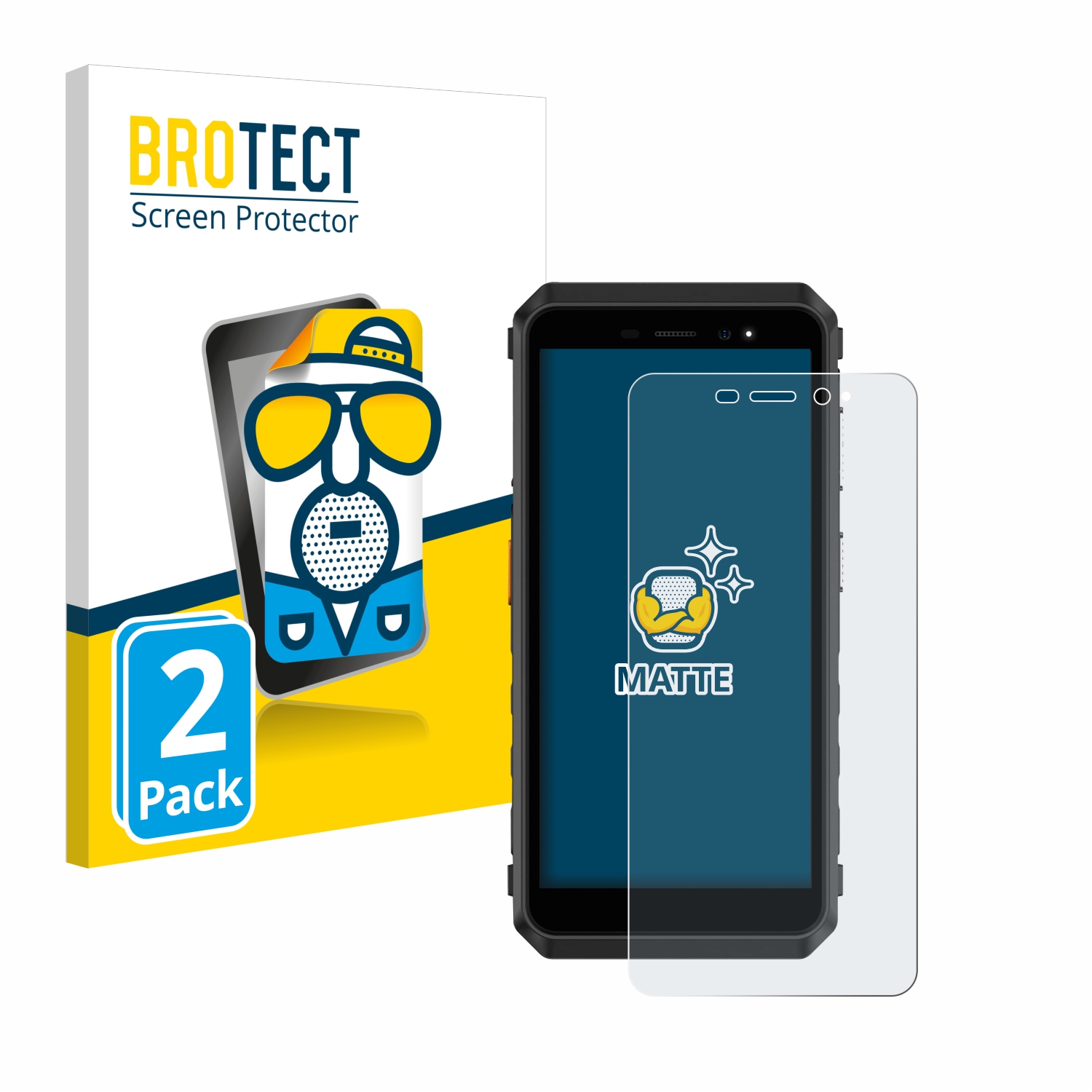 2x BROTECT Entspiegelungs-Folie pro Ulefone Power Armor X11 Pro