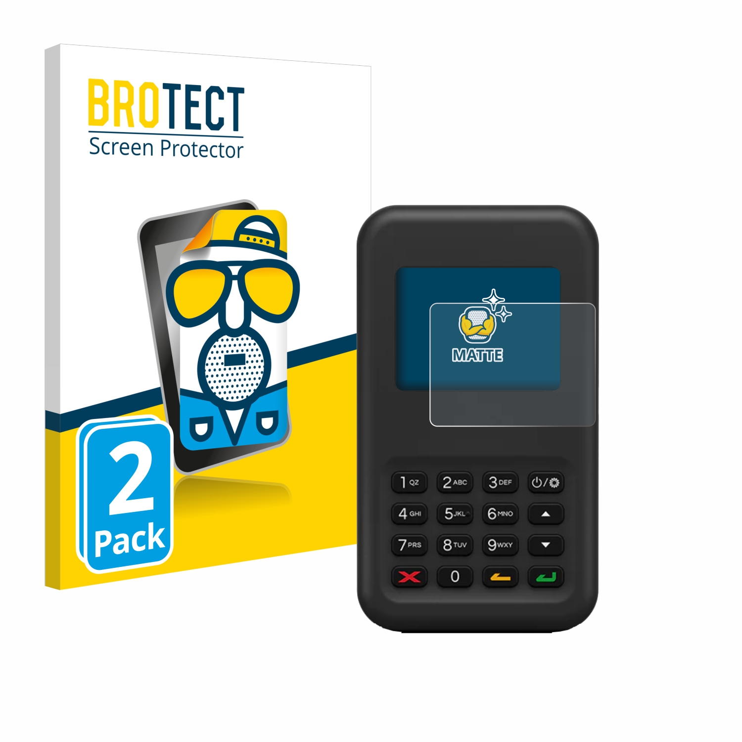 2x BROTECT Entspiegelungs-Folie pro Shopify WisePad 3