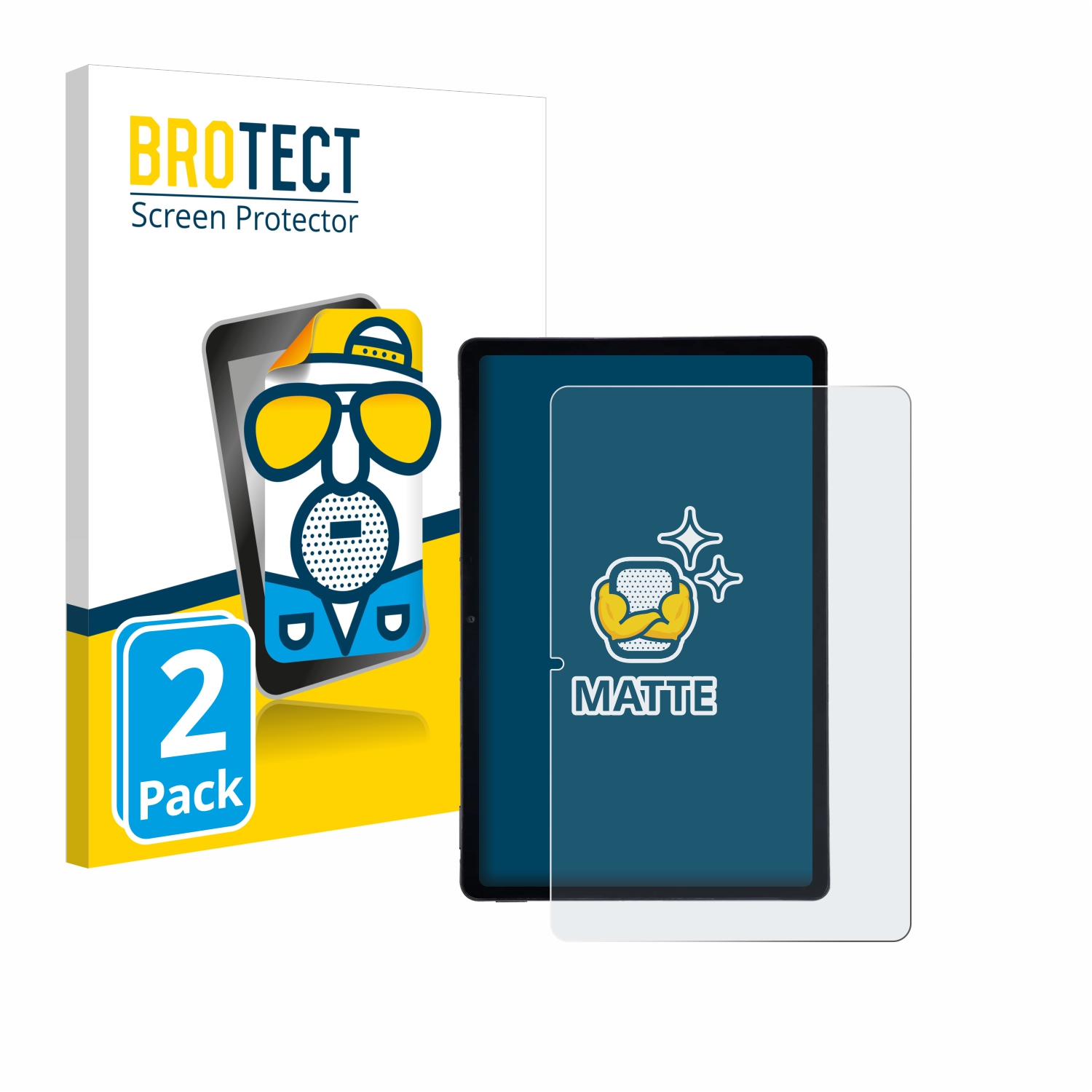 2x BROTECT Entspiegelungs-Folie pro AGM Pad P2