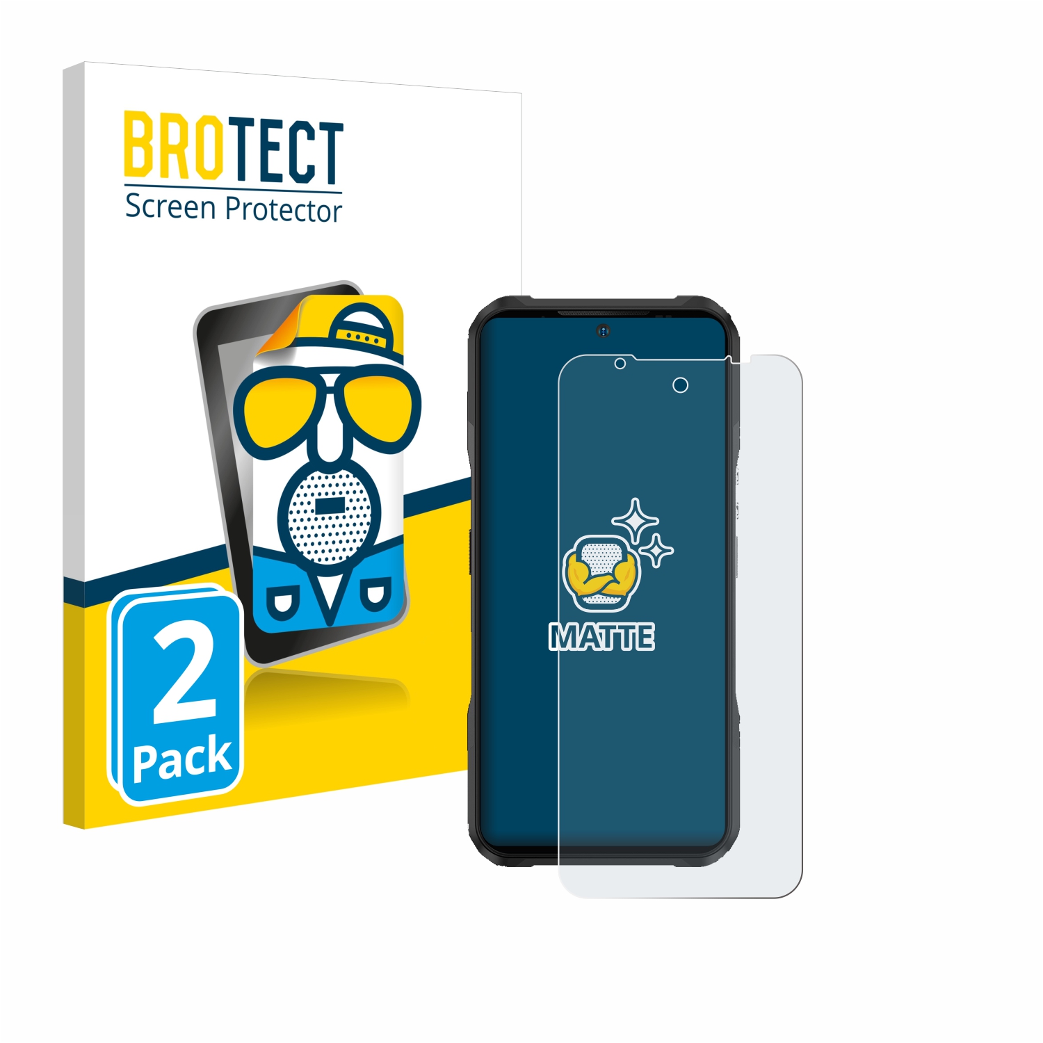 2x BROTECT Entspiegelungs-Folie pro Doogee V20S