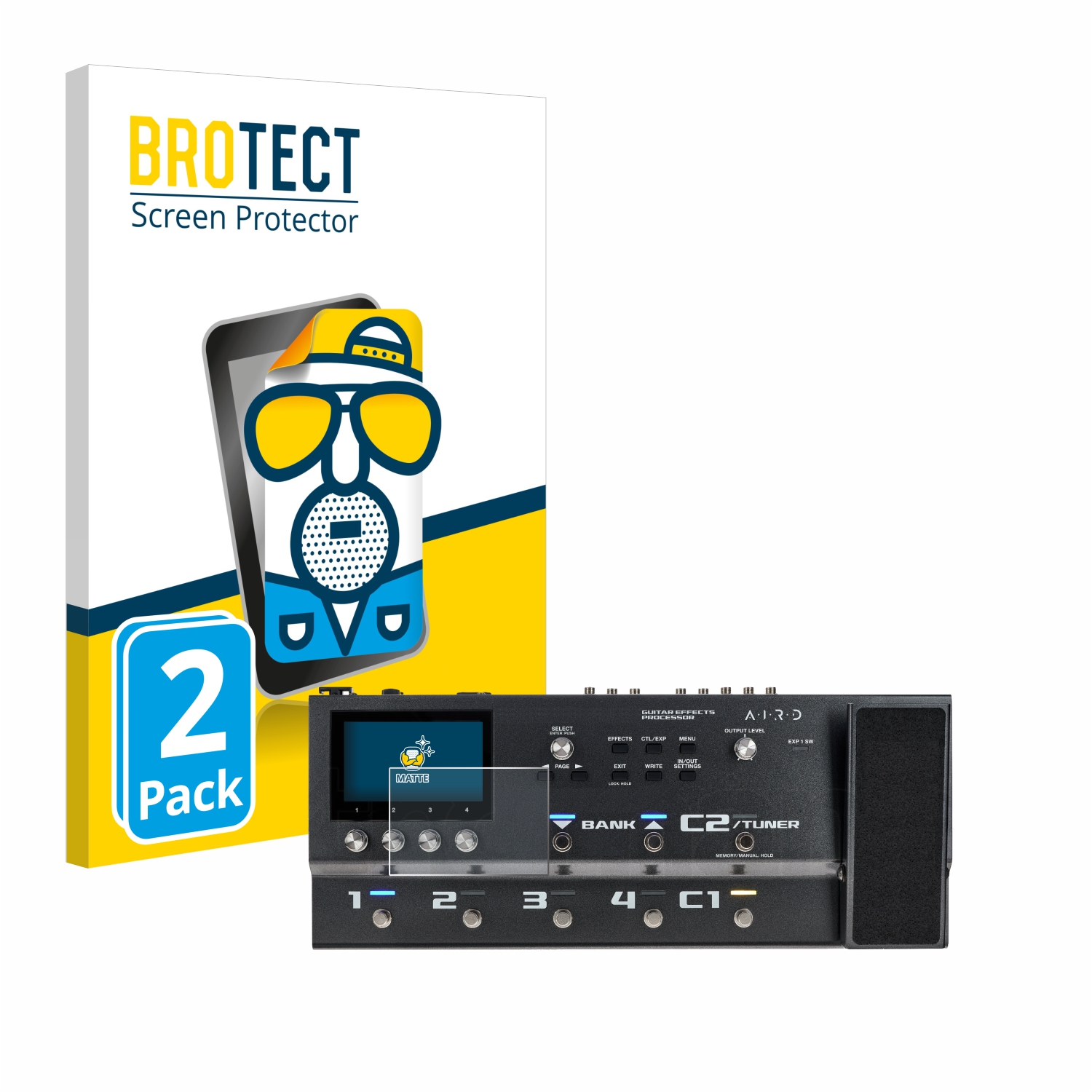 2x BROTECT Entspiegelungs-Folie pro Boss GX-100