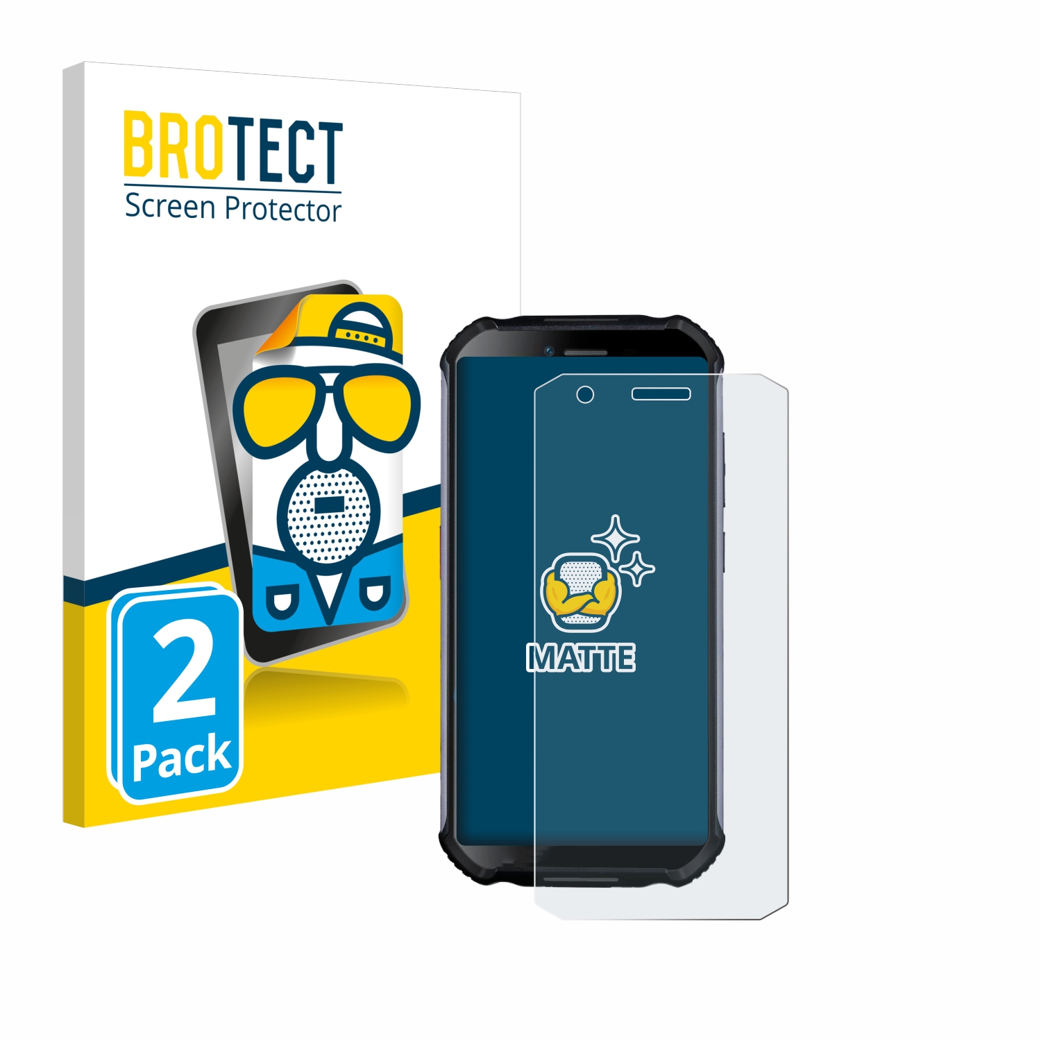 2x BROTECT Entspiegelungs-Folie pro Doogee S41 Plus