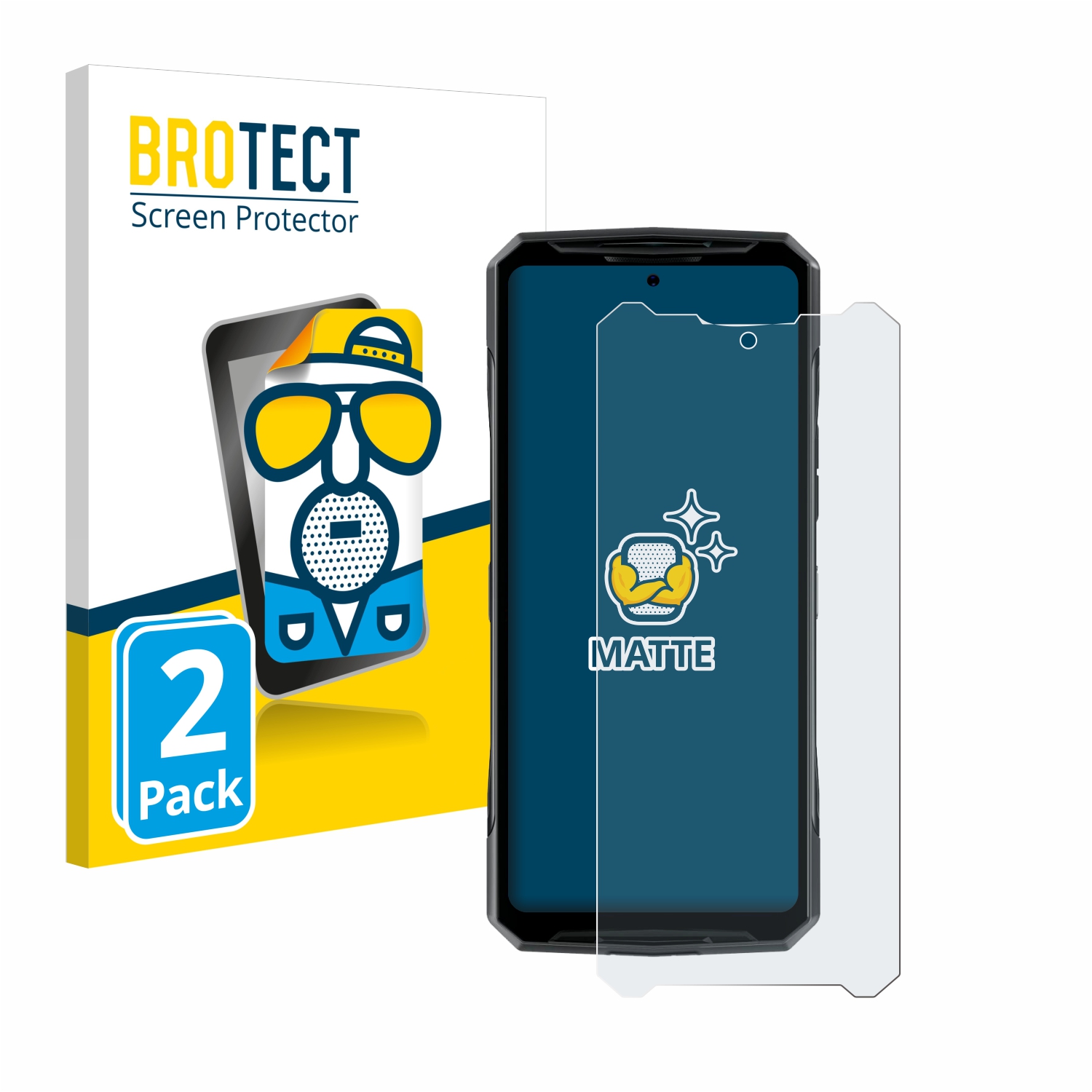 2x BROTECT Entspiegelungs-Folie pro Doogee DK10