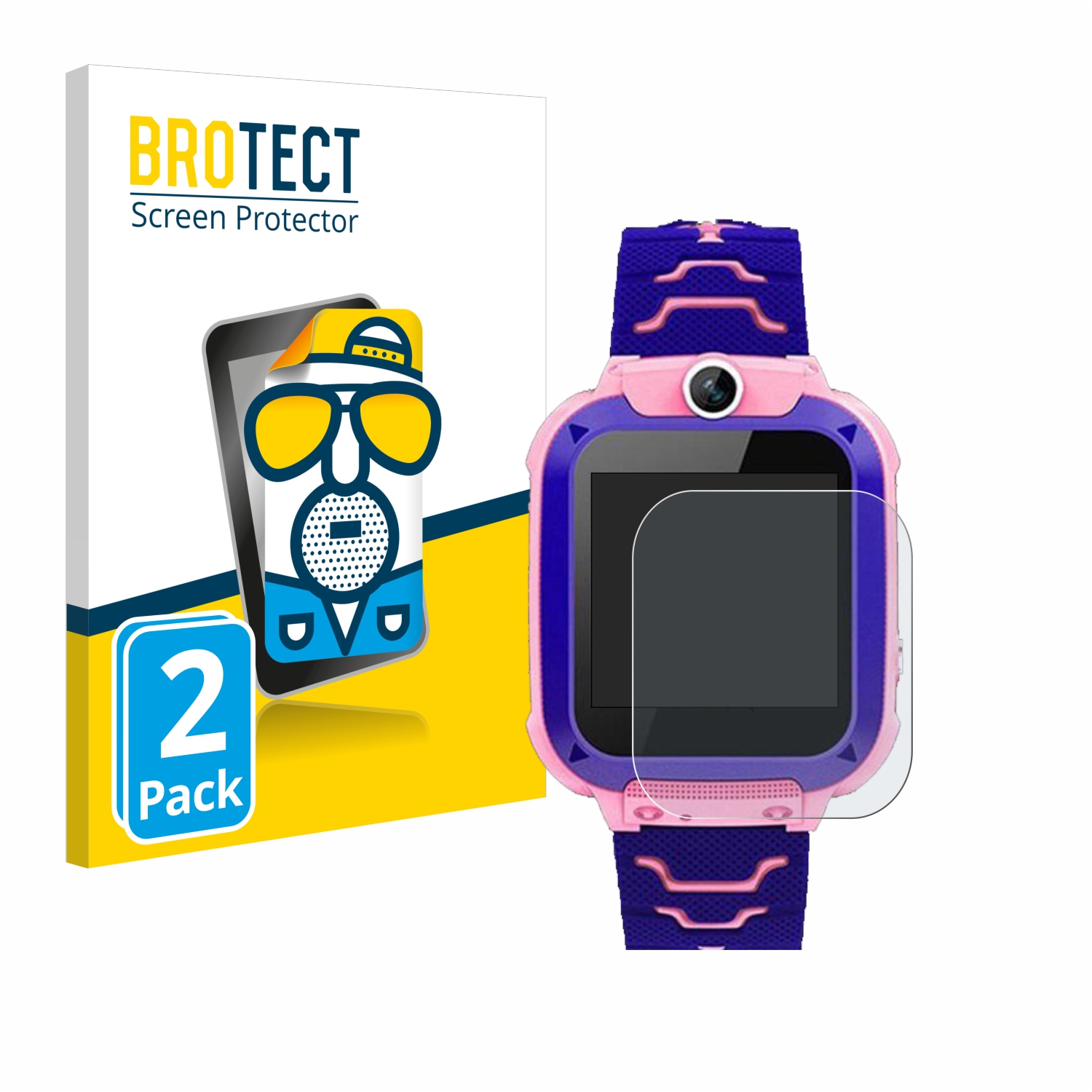 2x BROTECT Entspiegelungs-Folie pro Bothergu Kids Smartwatch Q12